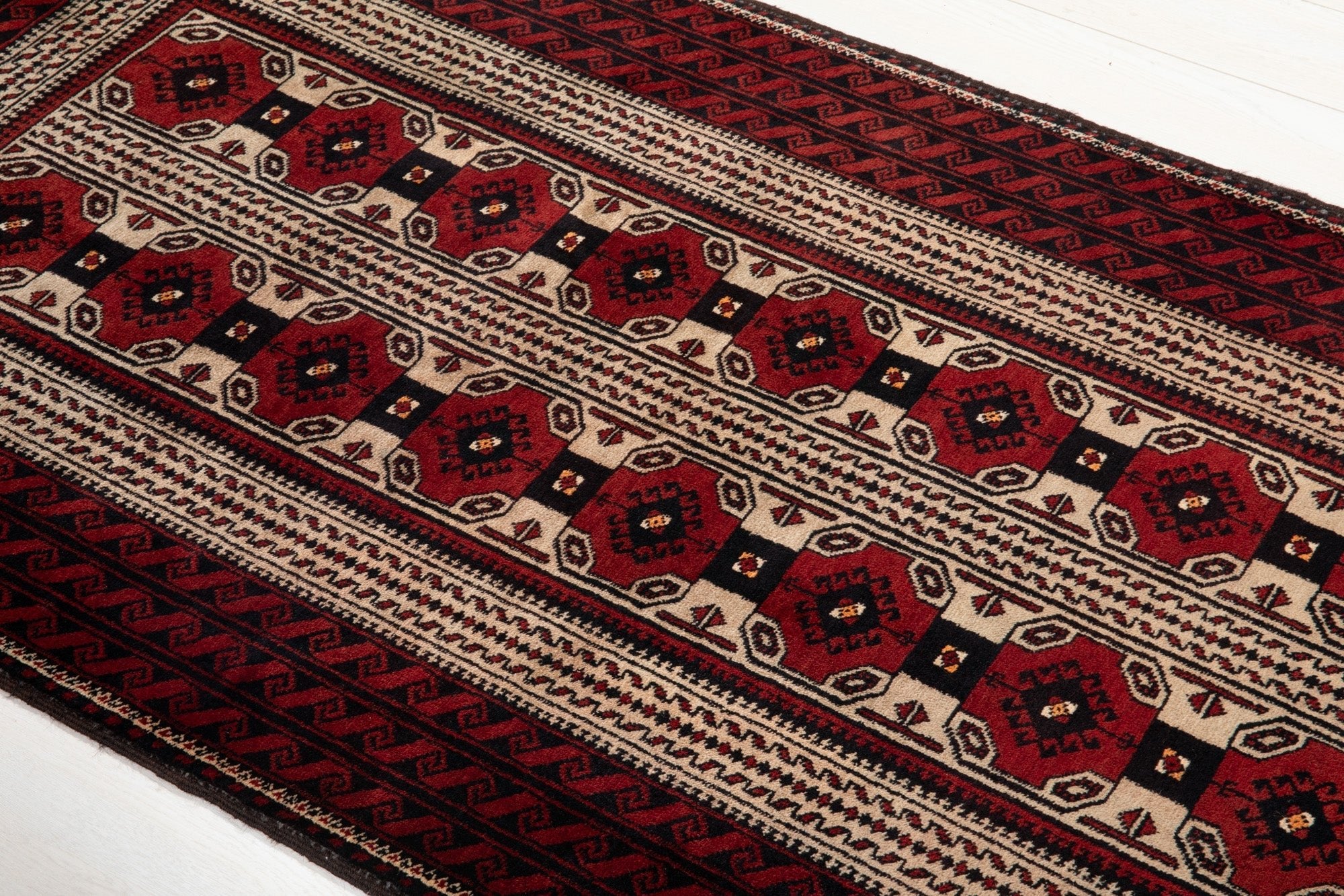 Hand-Knotted Vintage Wool Area Rug – 6' 3" x 3' 5' (191 x 104 cm) - Yasi & Fara