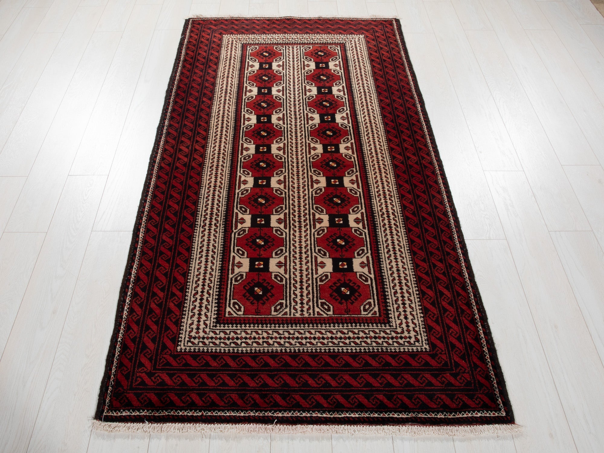 Hand-Knotted Vintage Wool Area Rug – 6' 3" x 3' 5' (191 x 104 cm) - Yasi & Fara