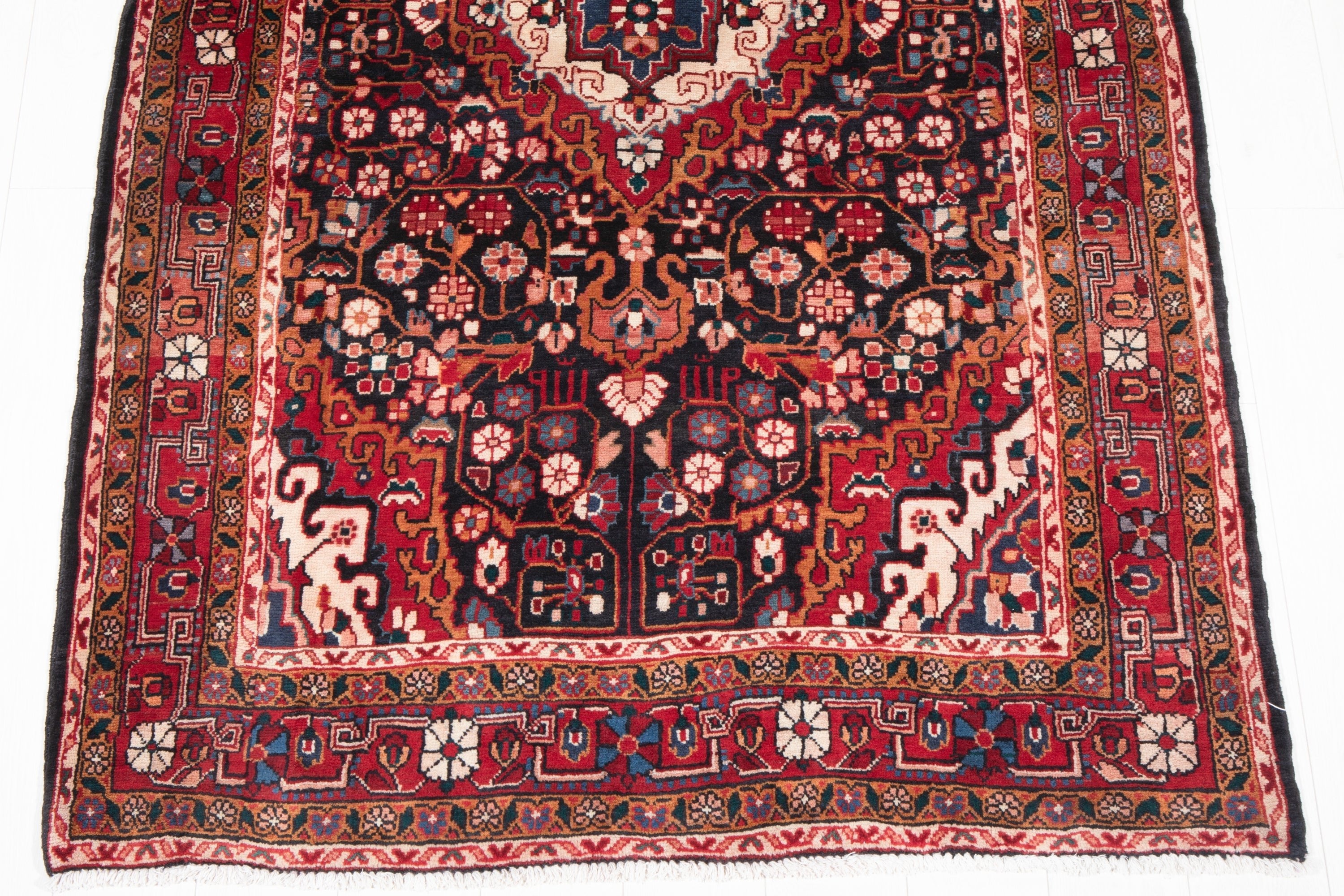 Hand-Knotted Vintage Wool Area Rug – 6' 11" x 4' 4" (210 x 133 cm) - Yasi & Fara