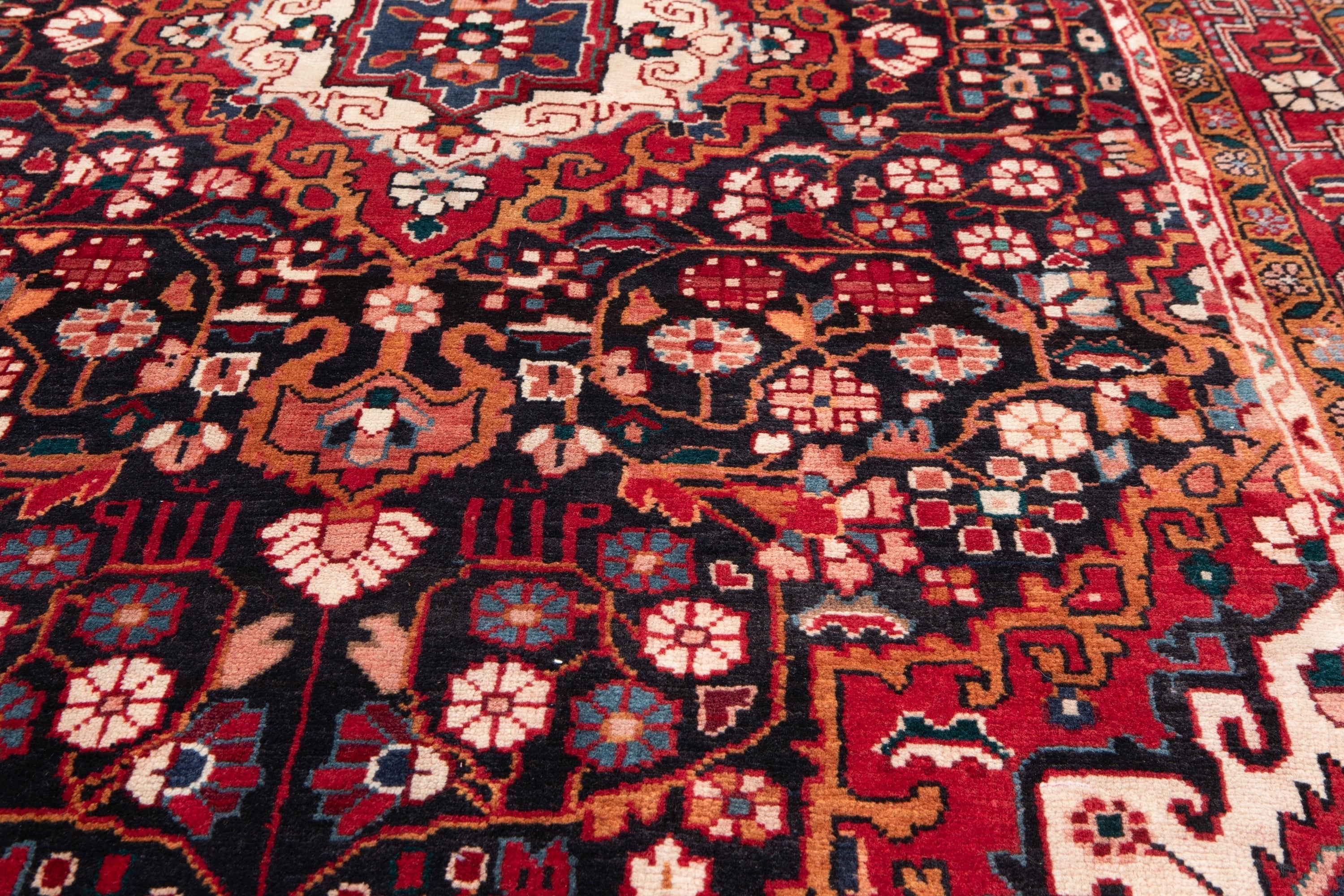 Hand-Knotted Vintage Wool Area Rug – 6' 11" x 4' 4" (210 x 133 cm) - Yasi & Fara