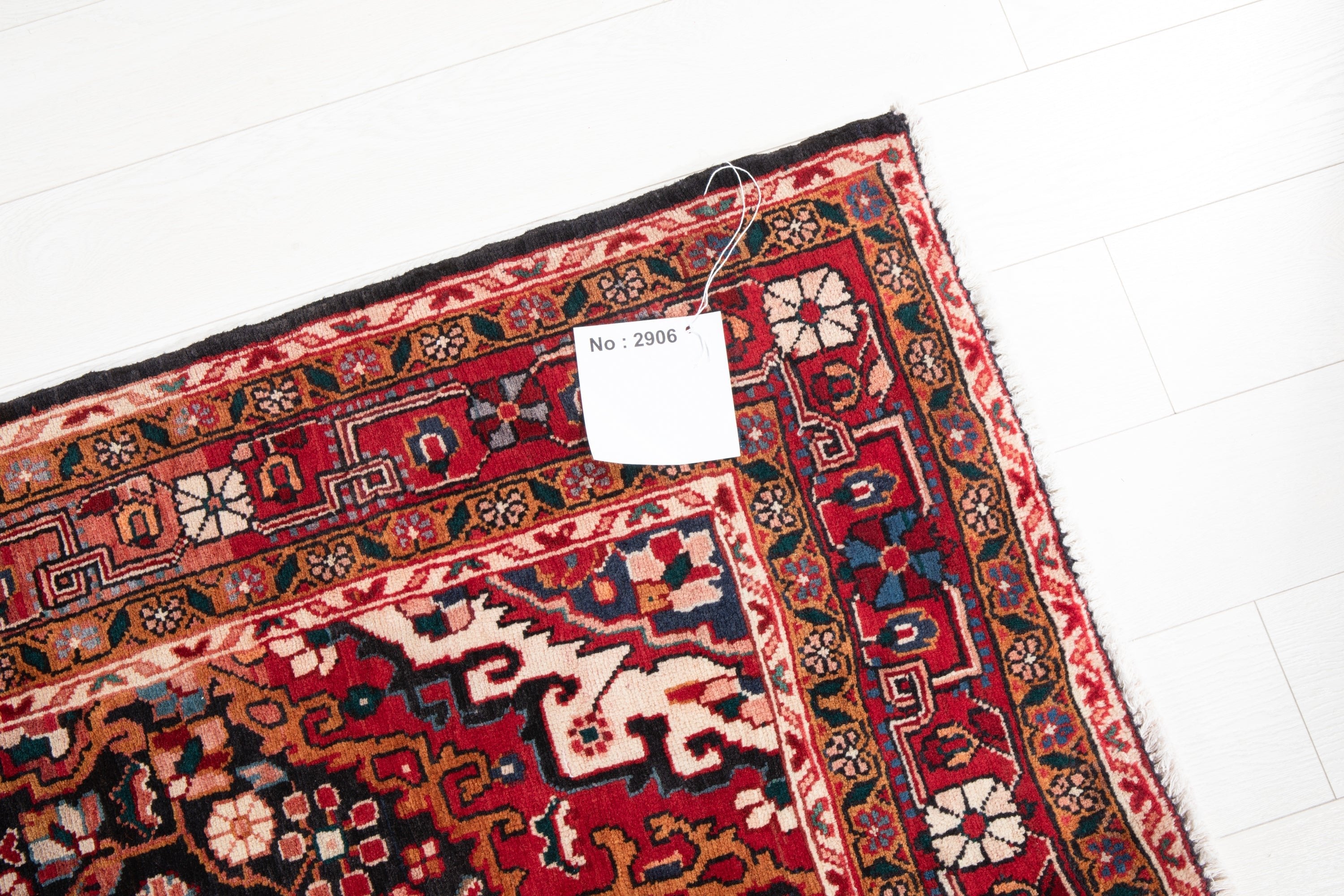 Hand-Knotted Vintage Wool Area Rug – 6' 11" x 4' 4" (210 x 133 cm) - Yasi & Fara