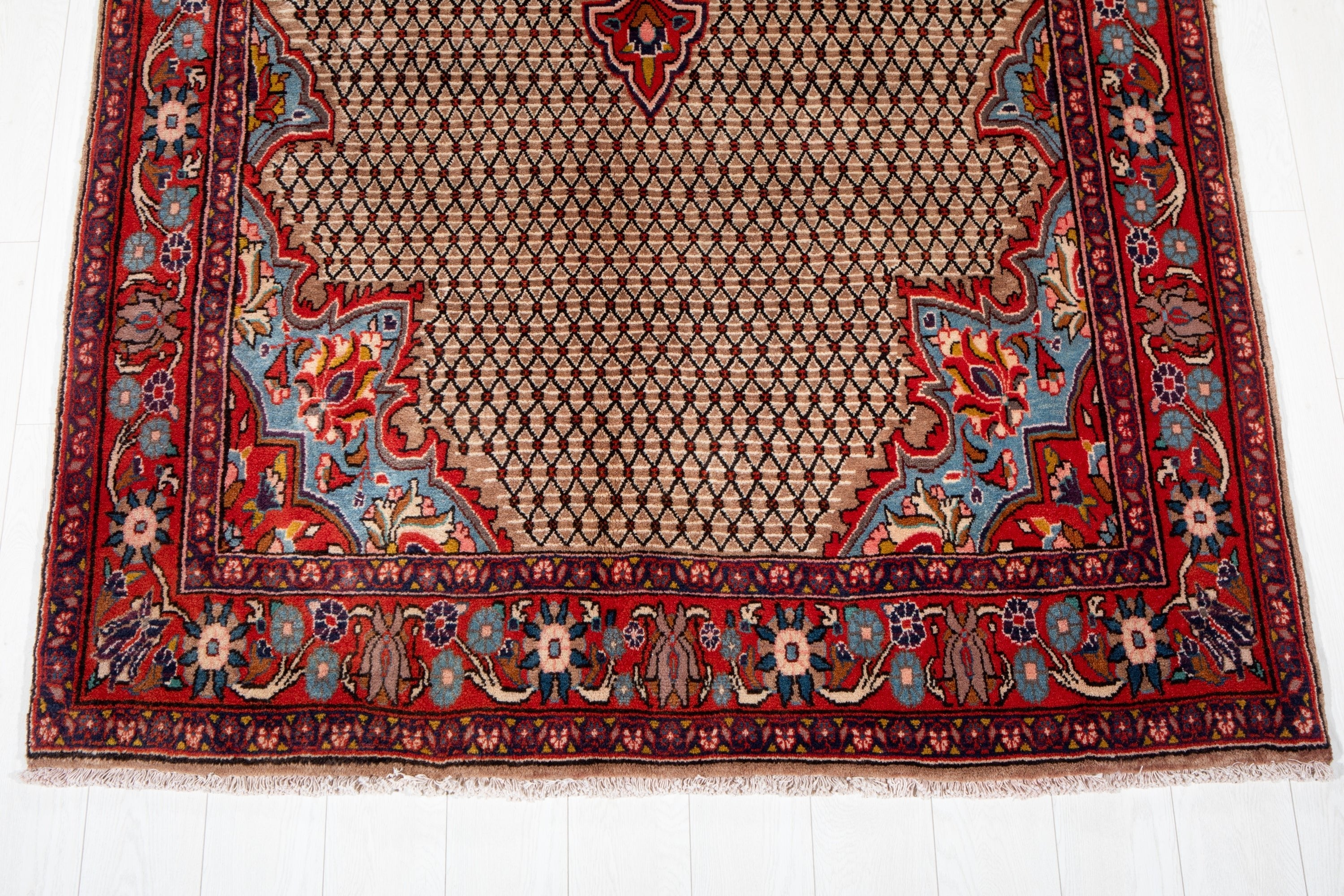 Hand-Knotted Vintage Wool Area Rug – 10' 7" x 5' 4" (324 x 161 cm) - Yasi & Fara