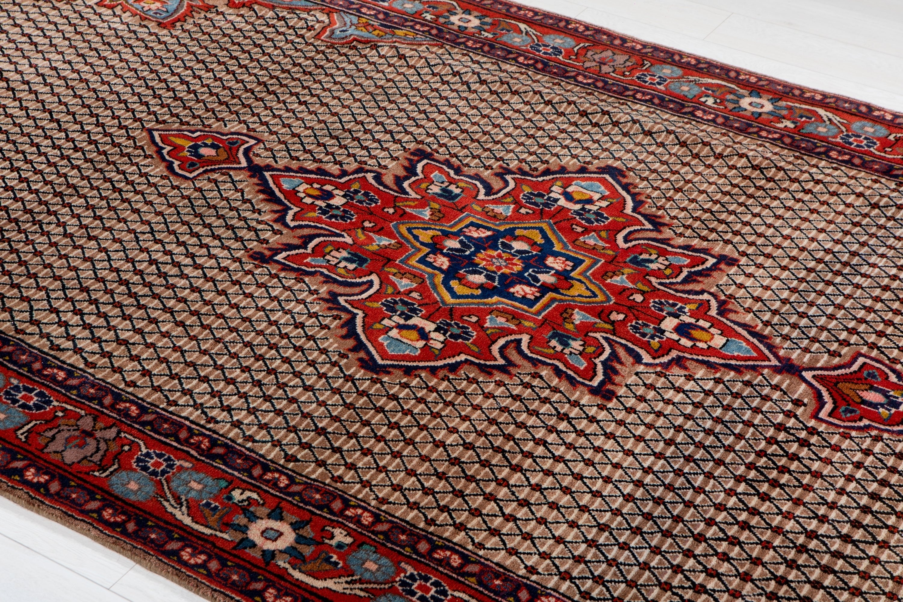 Hand-Knotted Vintage Wool Area Rug – 10' 7" x 5' 4" (324 x 161 cm) - Yasi & Fara
