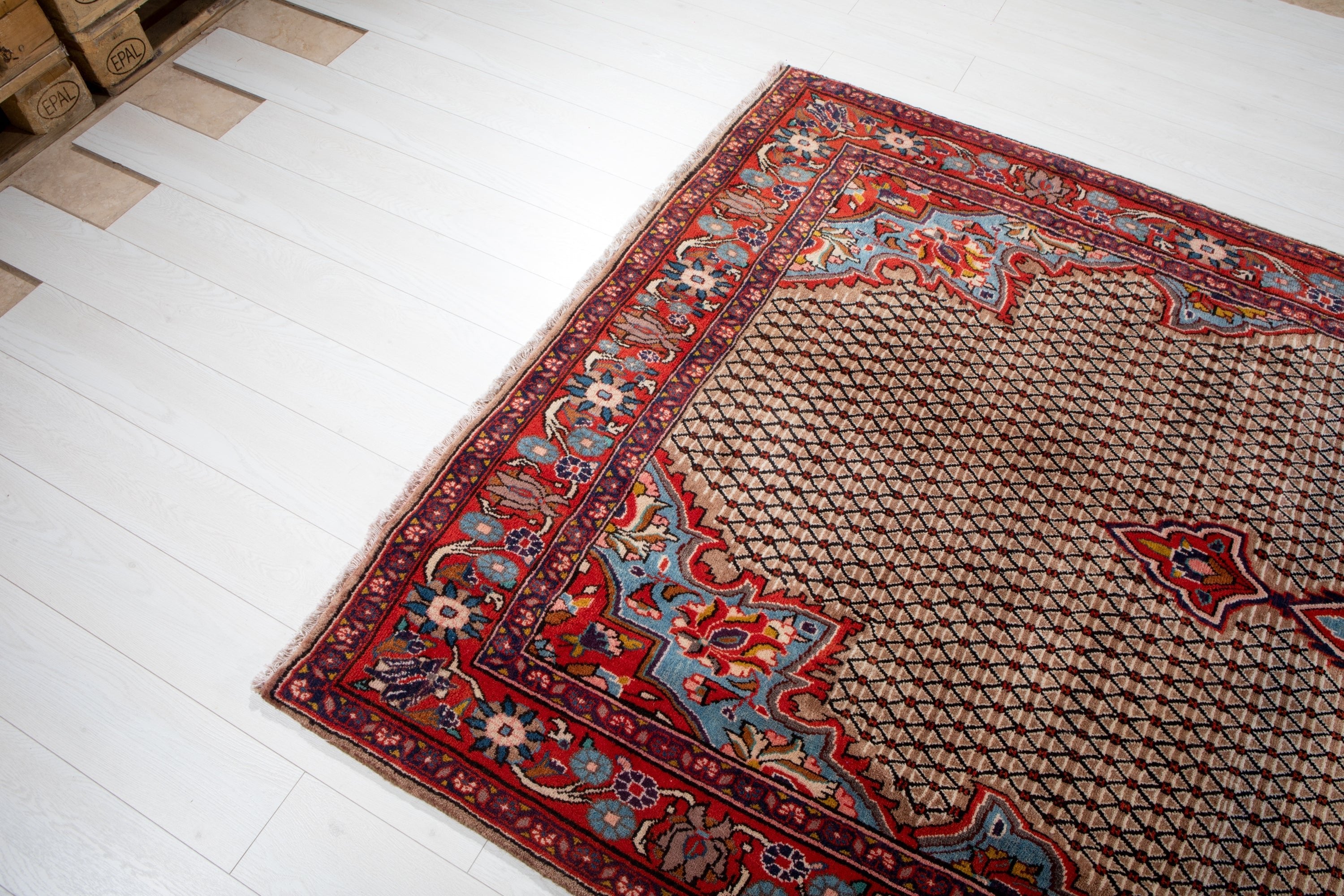 Hand-Knotted Vintage Wool Area Rug – 10' 7" x 5' 4" (324 x 161 cm) - Yasi & Fara