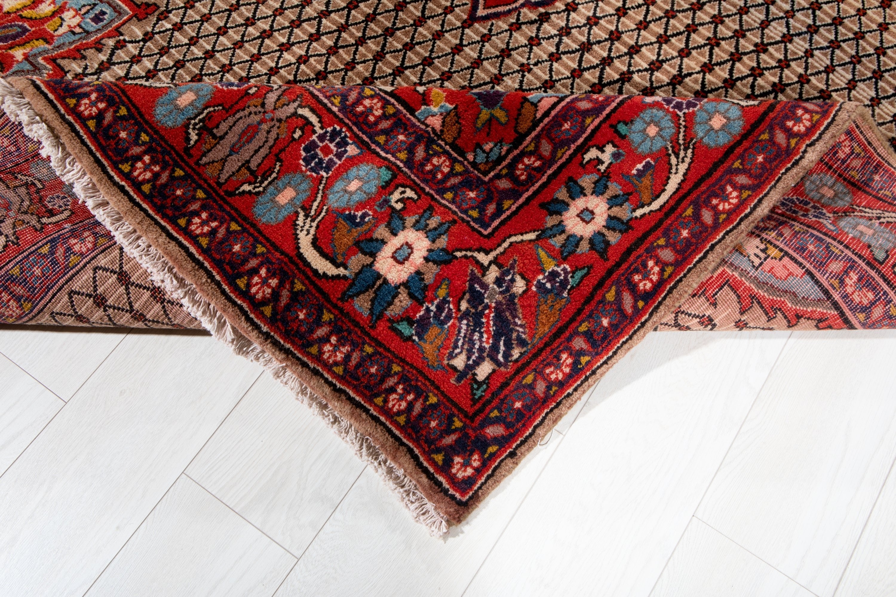 Hand-Knotted Vintage Wool Area Rug – 10' 7" x 5' 4" (324 x 161 cm) - Yasi & Fara