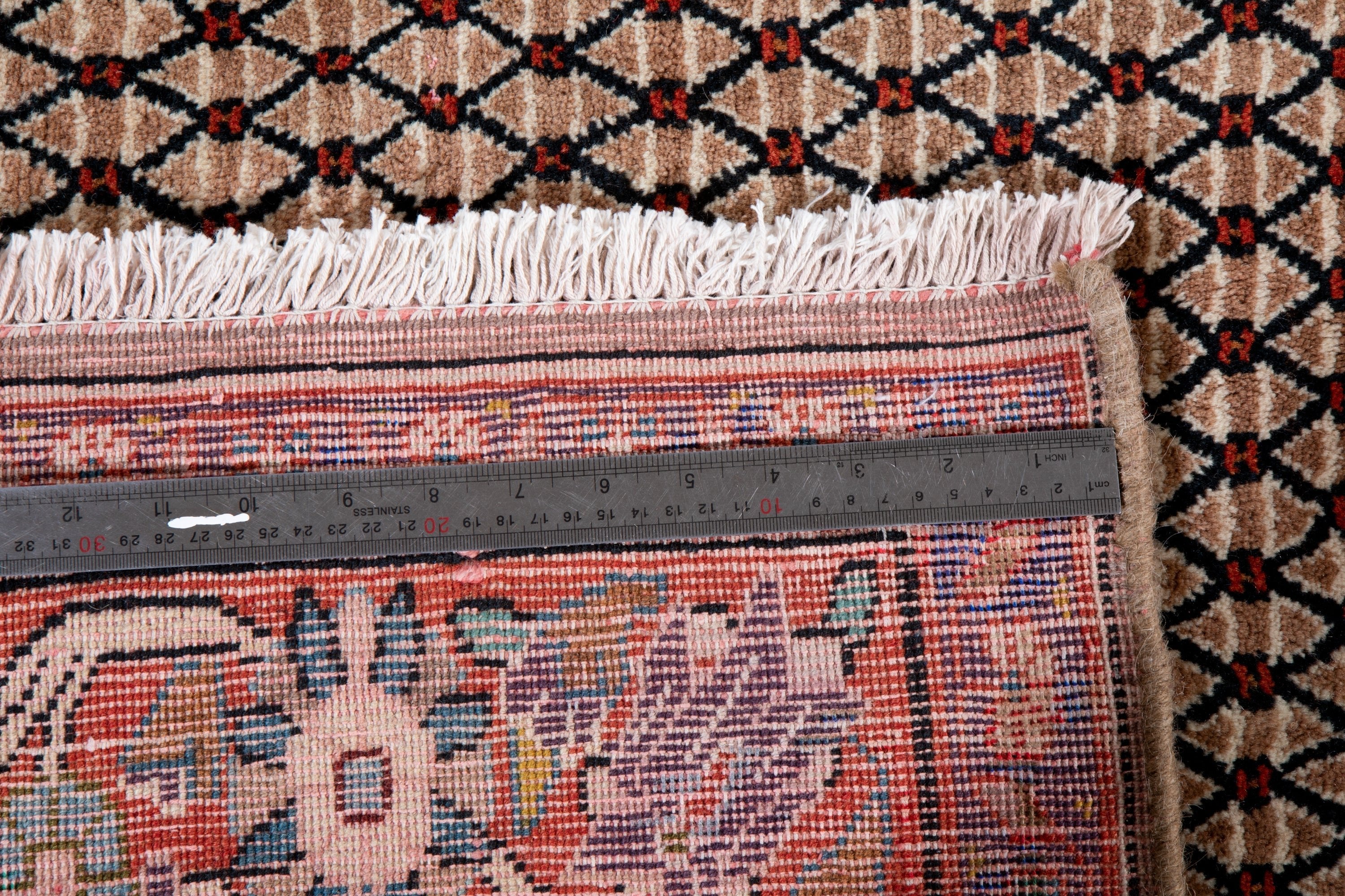 Hand-Knotted Vintage Wool Area Rug – 10' 7" x 5' 4" (324 x 161 cm) - Yasi & Fara