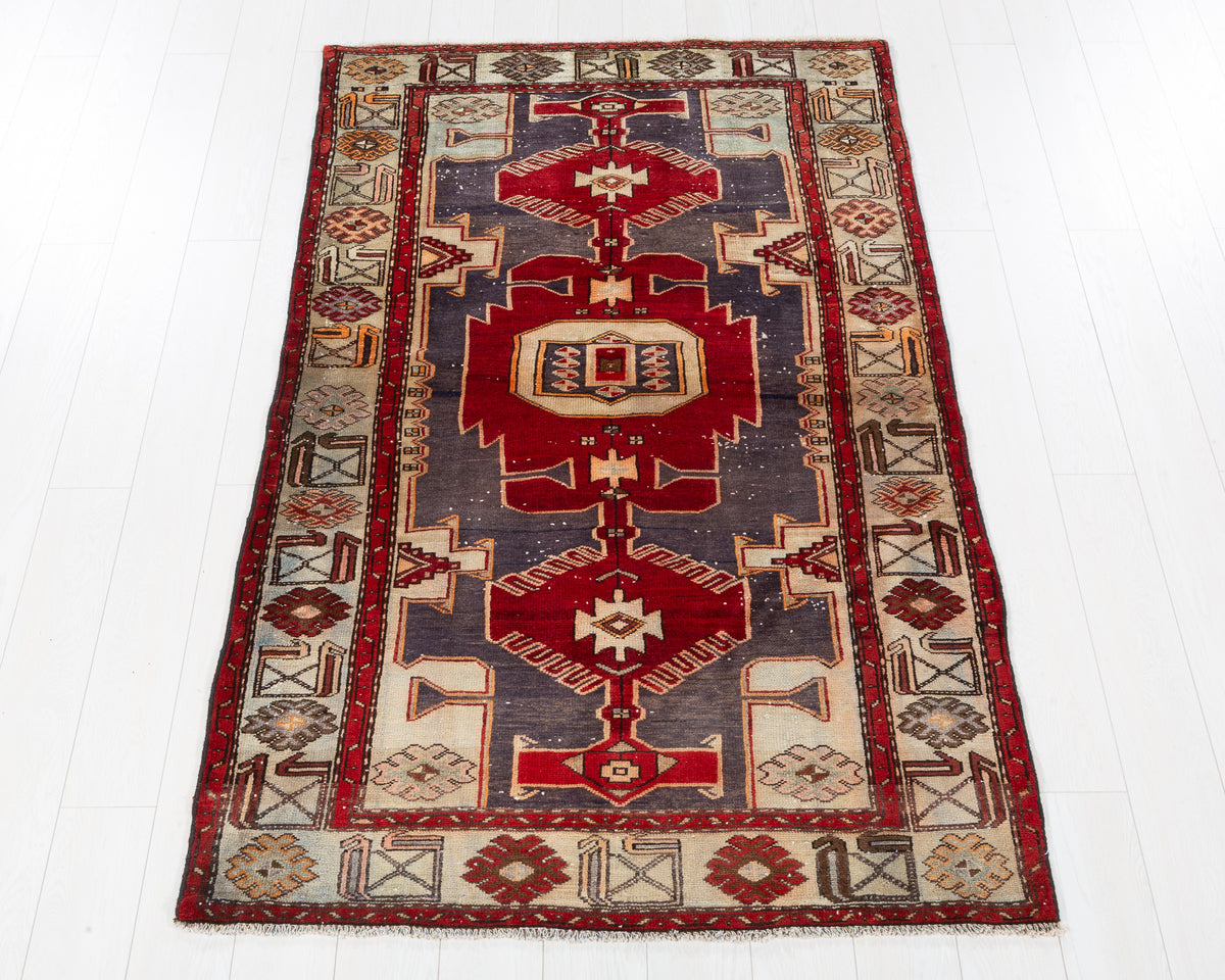 Collectible Vintage Tarom Burgundy-Red hand-knotted wool rug, SKU 5677