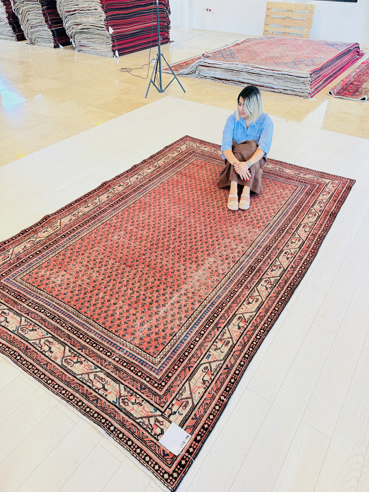 Antique Red Allover Rug – 10' 0" x 6' 8" (305 x 203 cm)