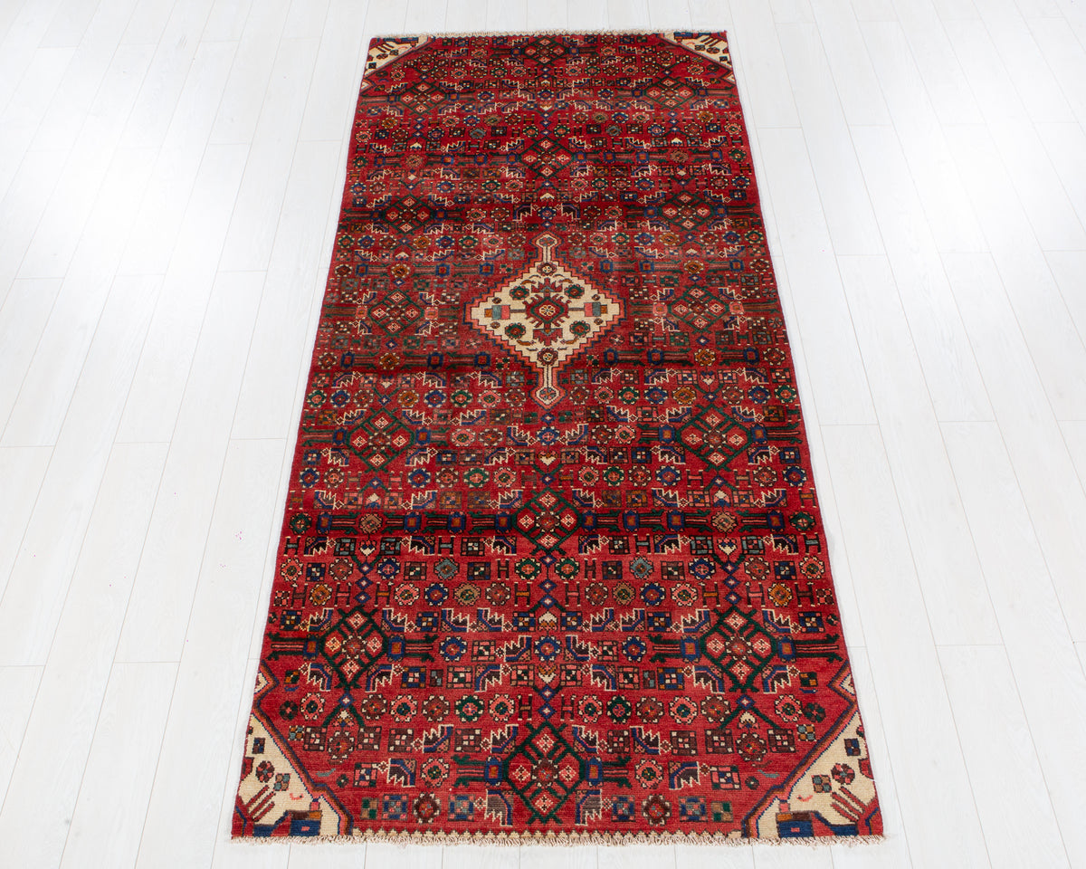 Vintage Malayer Red hand-knotted wool rug, SKU 6114