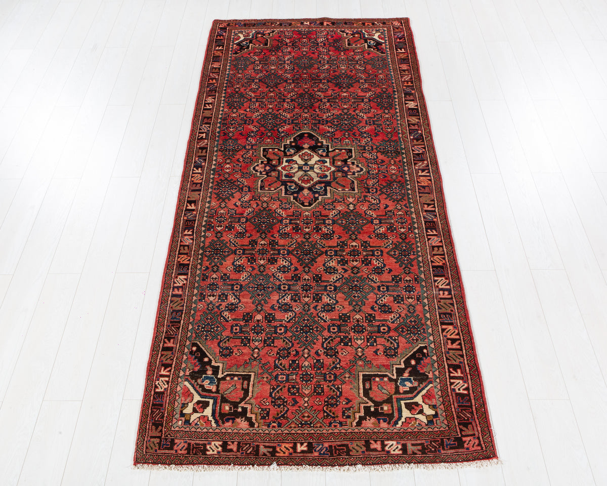 Vintage Malayer Red hand-knotted wool rug, SKU 6121