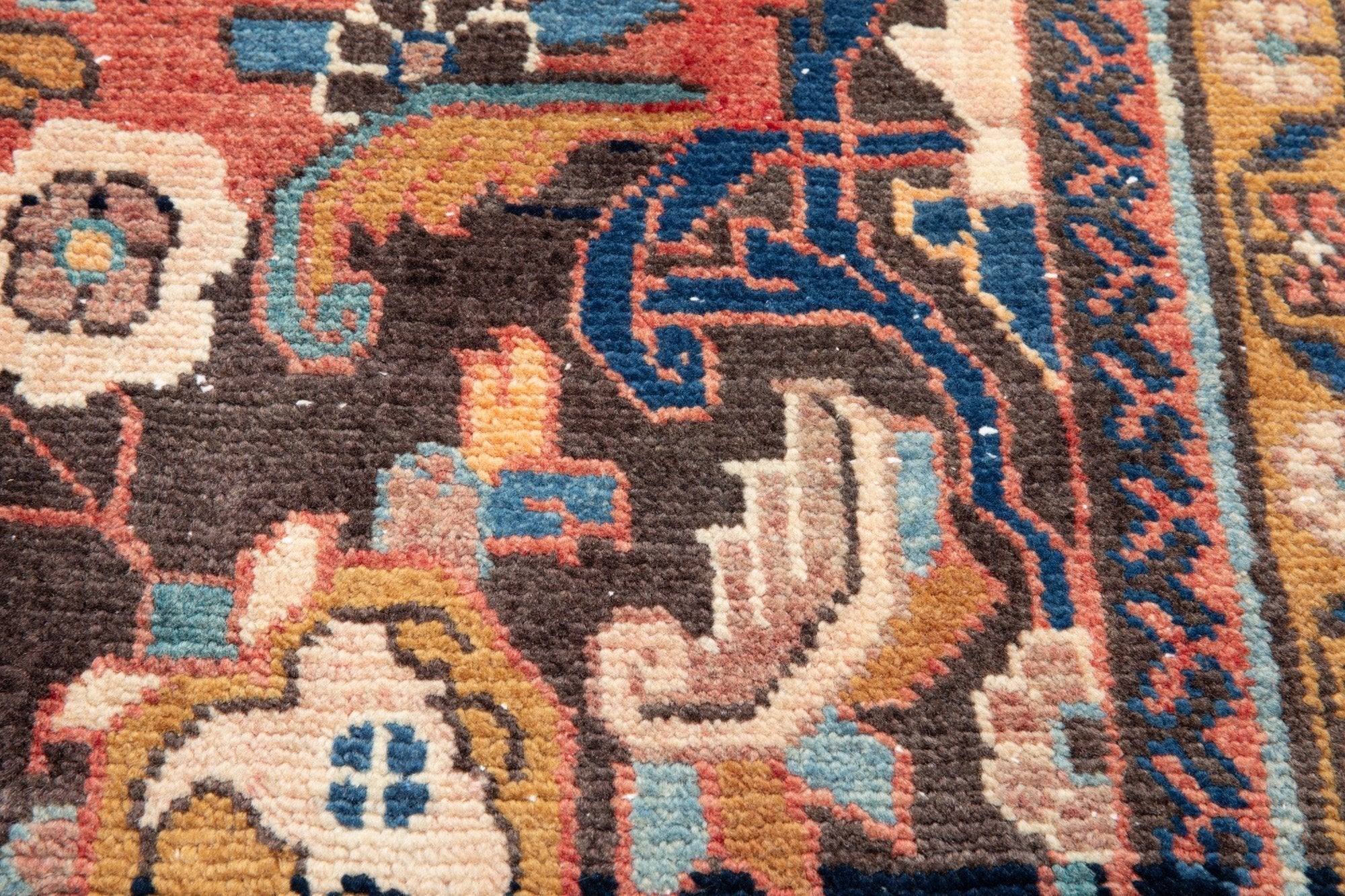 Hand-Knotted Vintage Large Wool Area Rug – 14' 4" x 10' 6" (437 x 319 cm) - Yasi & Fara