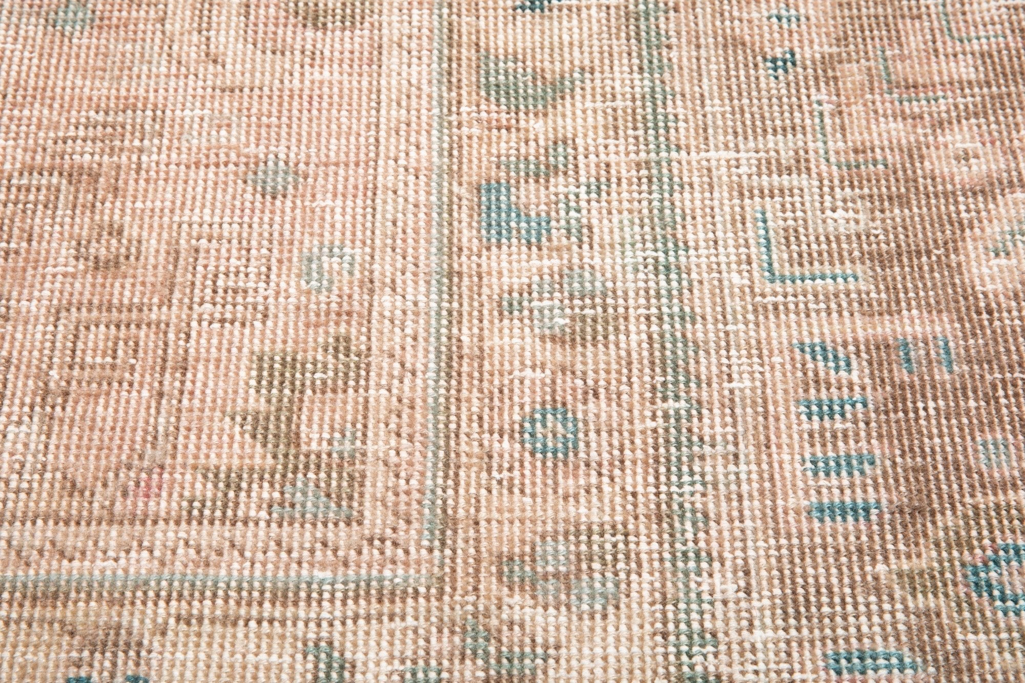 Hand-Knotted Vintage Large Wool Area Rug Faded – 12' 5" x 9' 4" (379 x 286 cm) - Yasi & Fara