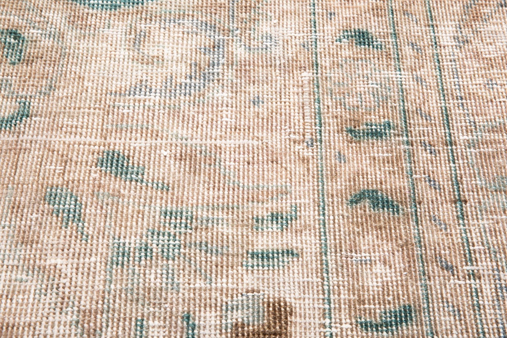 Hand-Knotted Vintage Large Wool Area Rug Faded – 12' 8" x 9' 4" (386 x 286 cm) - Yasi & Fara