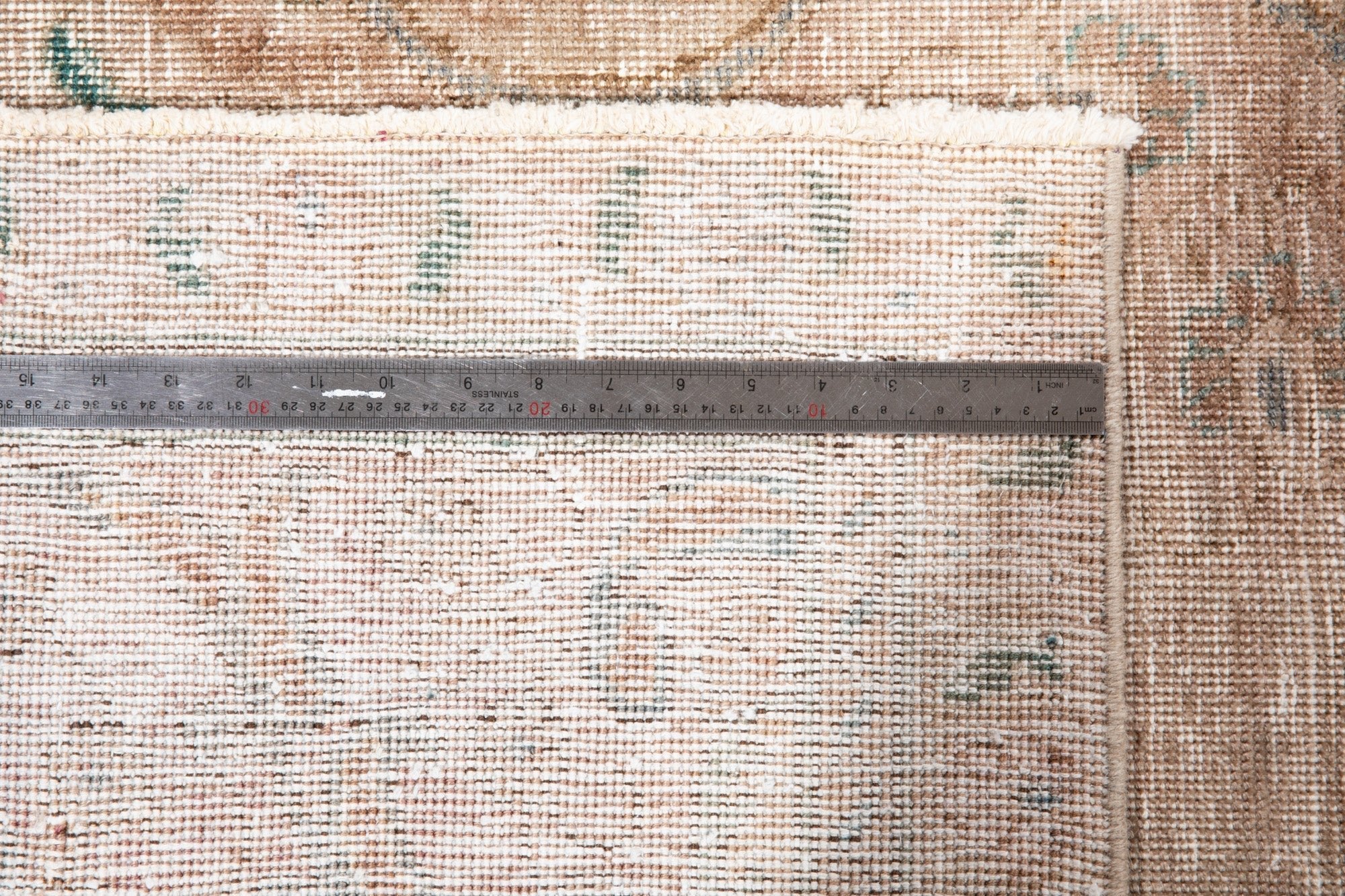 Hand-Knotted Vintage Large Wool Area Rug Faded – 12' 8" x 9' 4" (386 x 286 cm) - Yasi & Fara