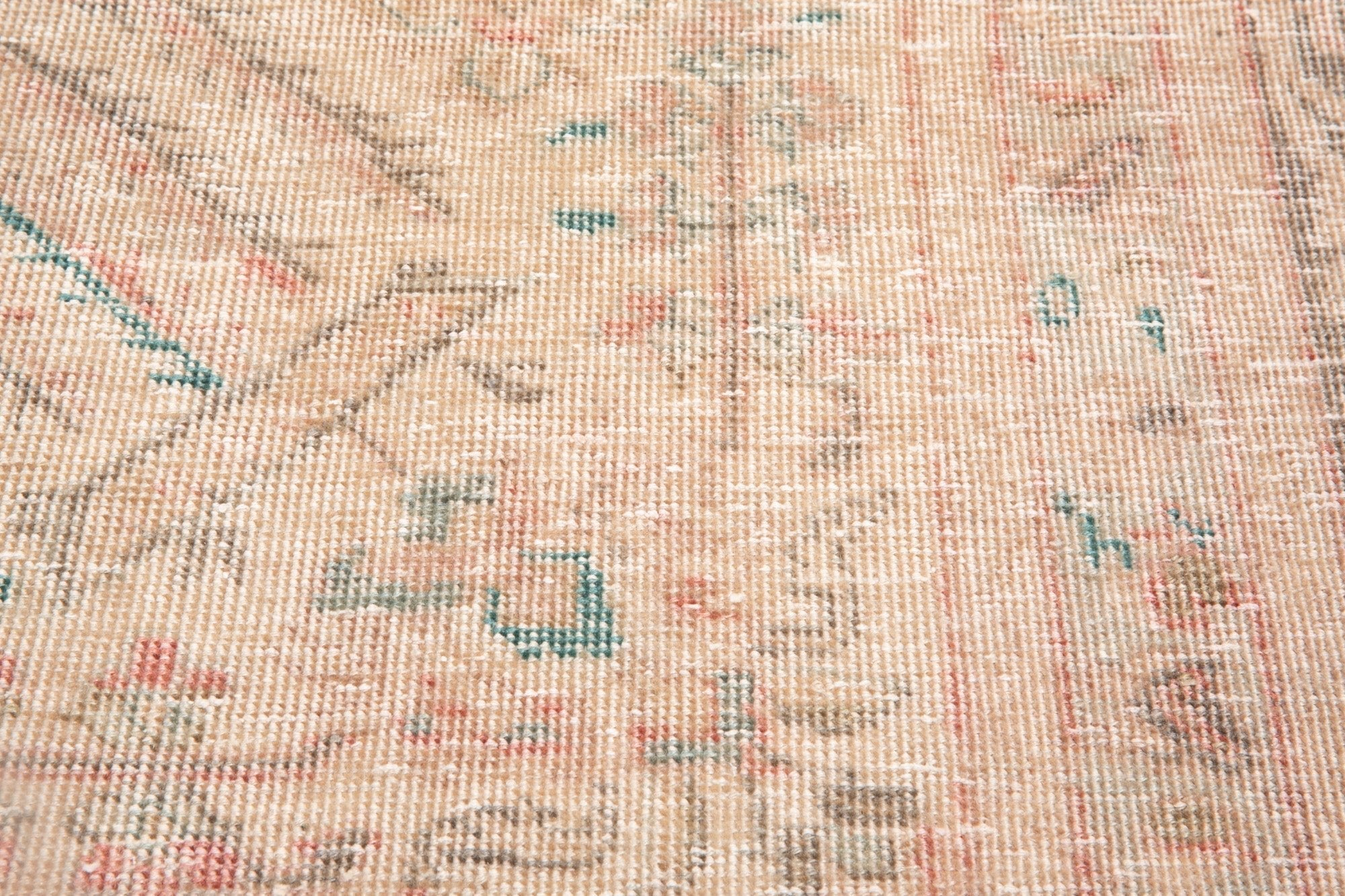 Hand-Knotted Vintage Large Wool Area Rug Faded – 11' 10" x 9' (360 x 275 cm) - Yasi & Fara