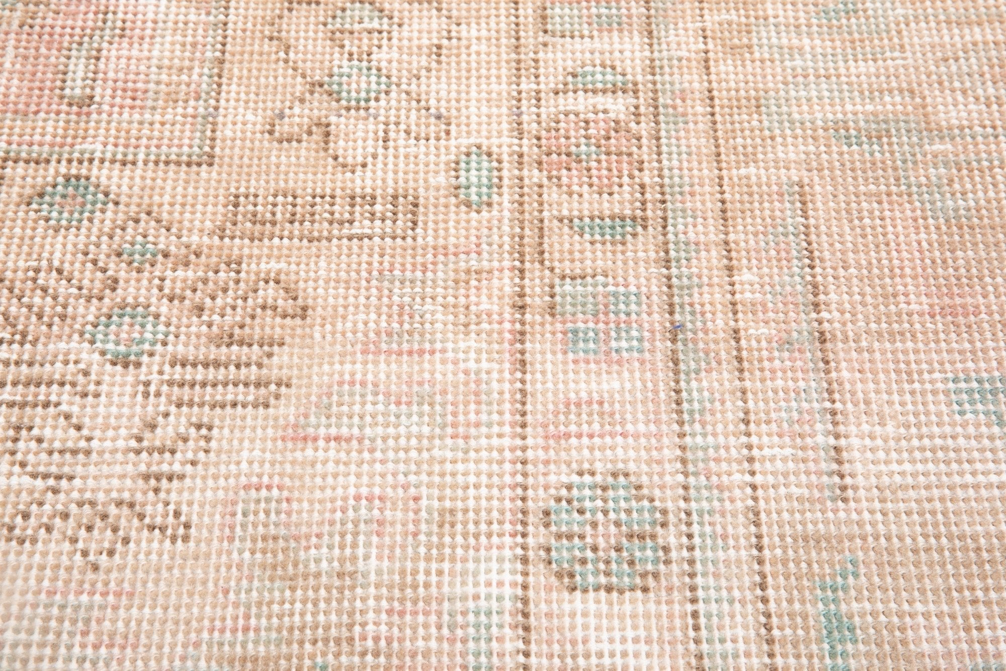 Hand-Knotted Vintage Large Wool Area Rug Faded – 12' 9" x 9' 4" (389 x 284 cm) - Yasi & Fara
