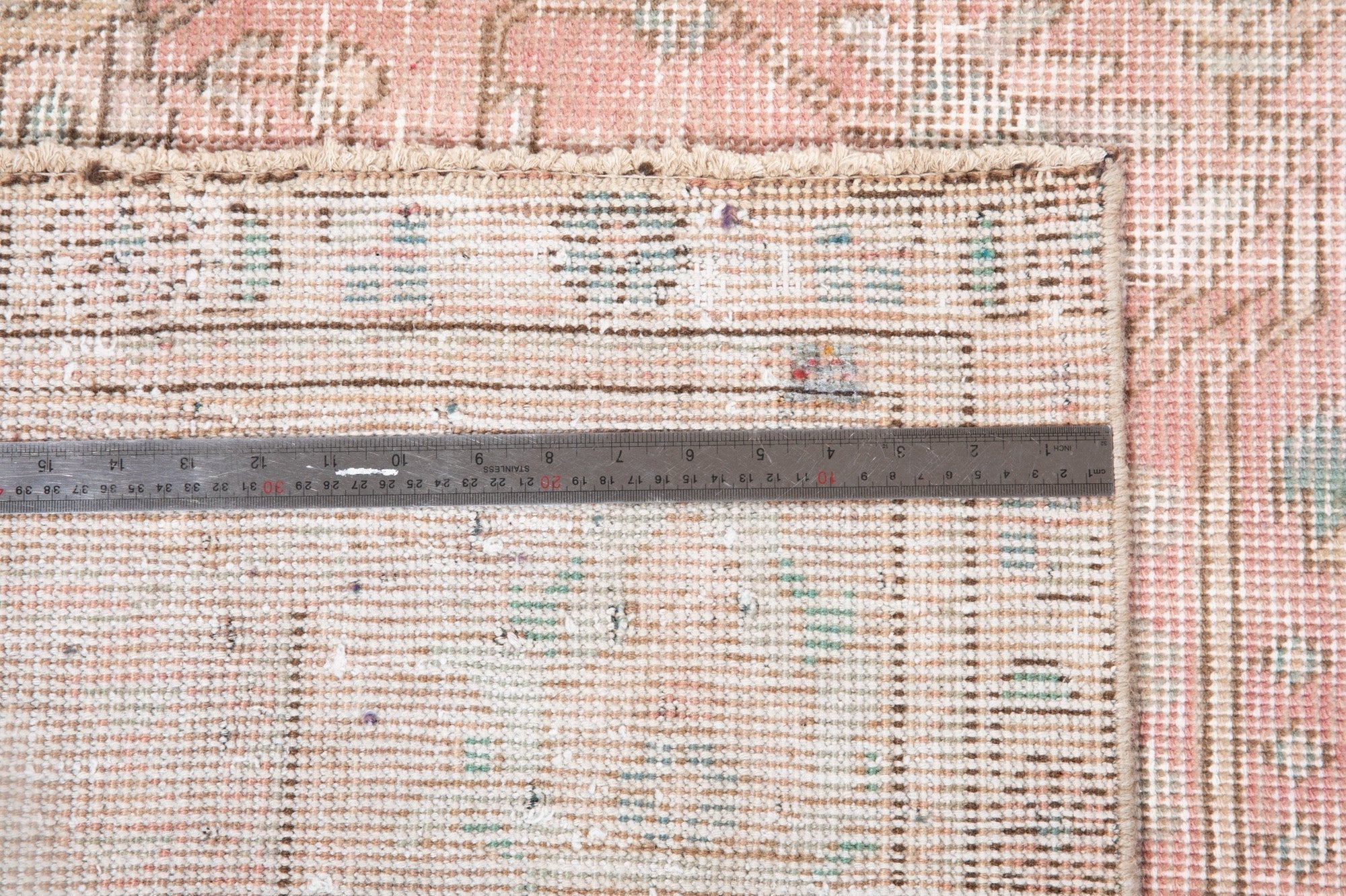 Hand-Knotted Vintage Large Wool Area Rug Faded – 12' 9" x 9' 4" (389 x 284 cm) - Yasi & Fara