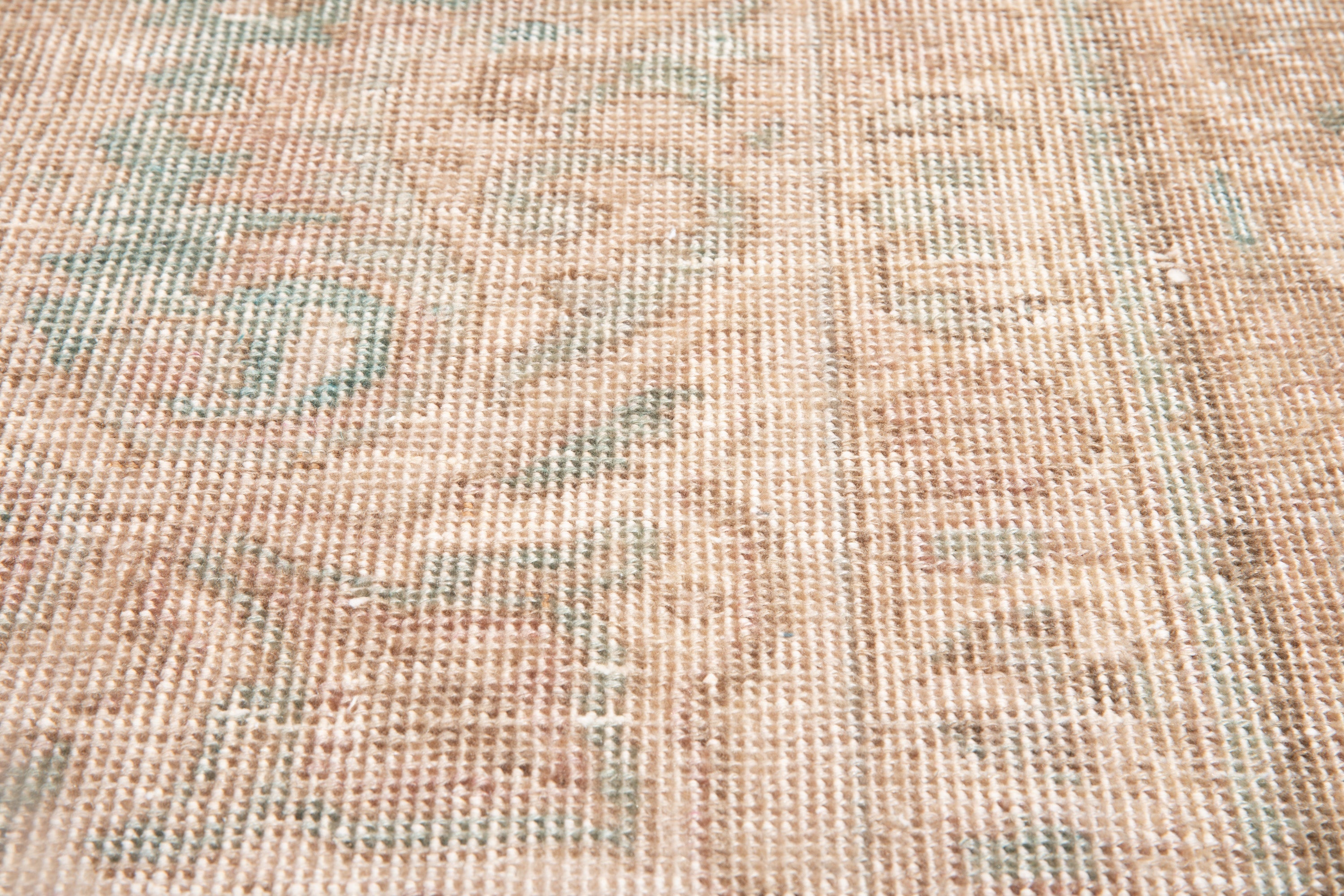 Hand-Knotted Vintage Large Wool Area Rug Faded – 12' 3" x 9' 3" (374 x 283 cm) - Yasi & Fara