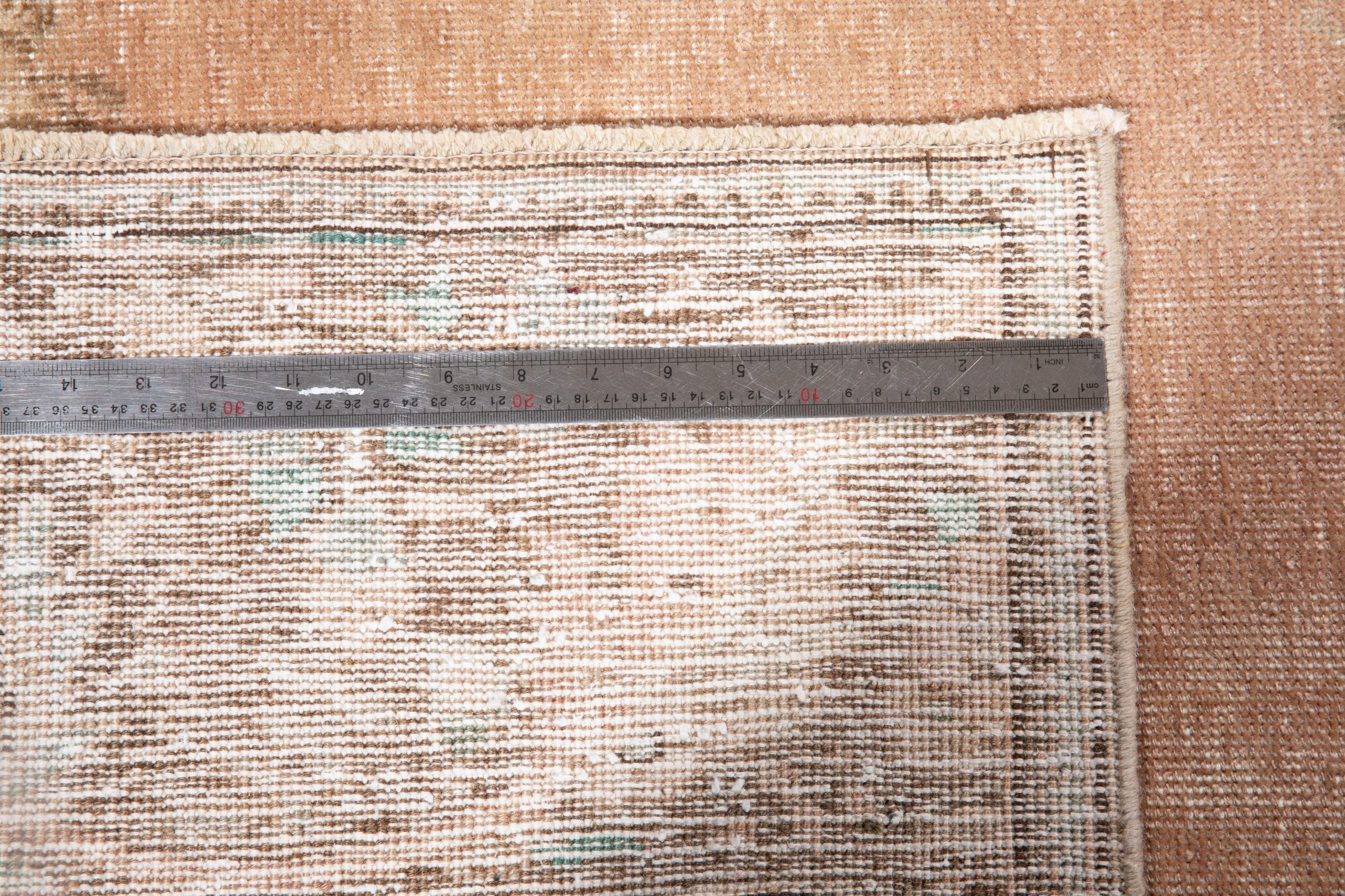 Hand-Knotted Vintage Large Wool Area Rug Faded – 12' 3" x 9' 3" (374 x 283 cm) - Yasi & Fara