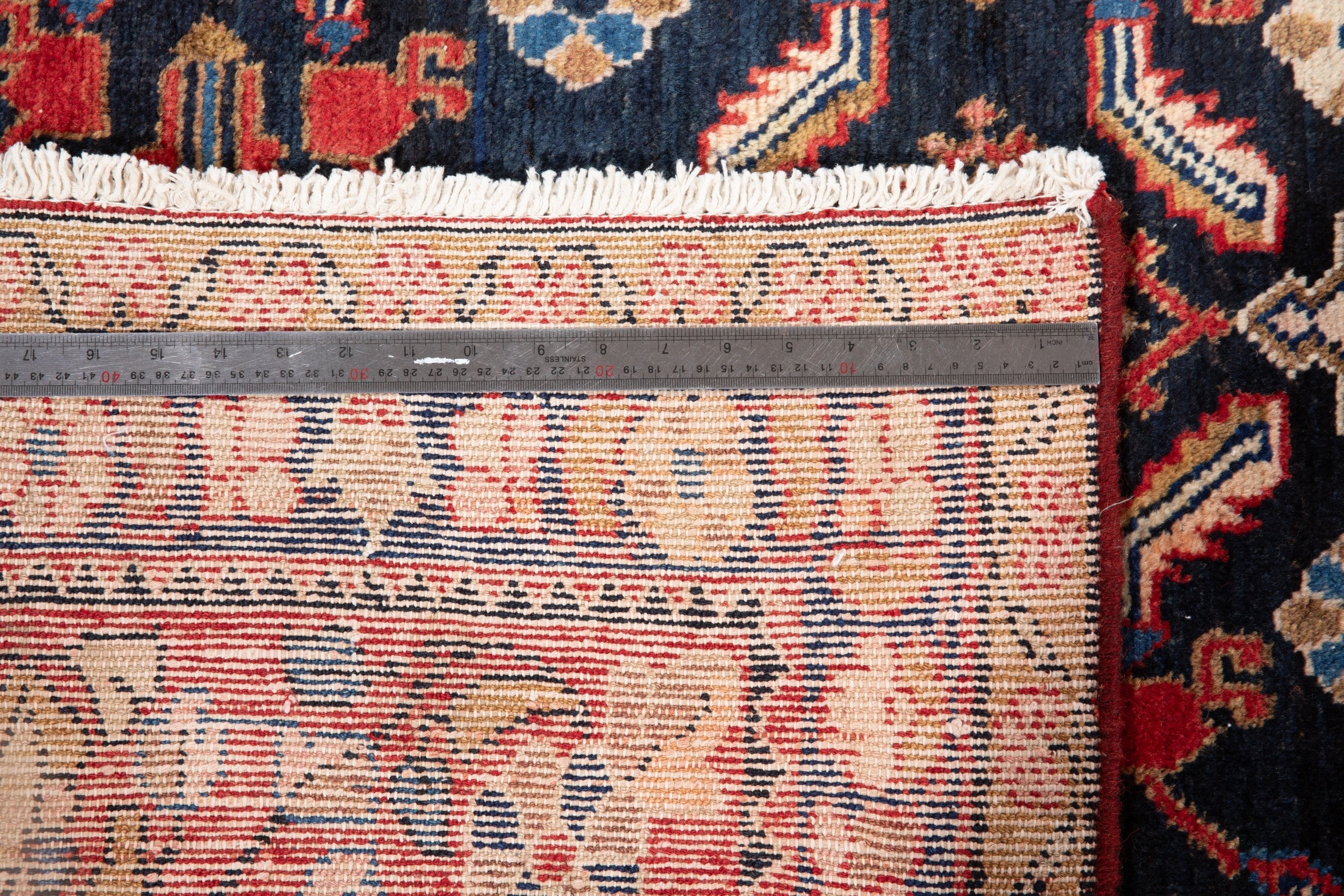 Hand-Knotted Vintage Wool Large Area Rug – 10' 8" x 7' 3" (325 x 221 cm) - Yasi & Fara