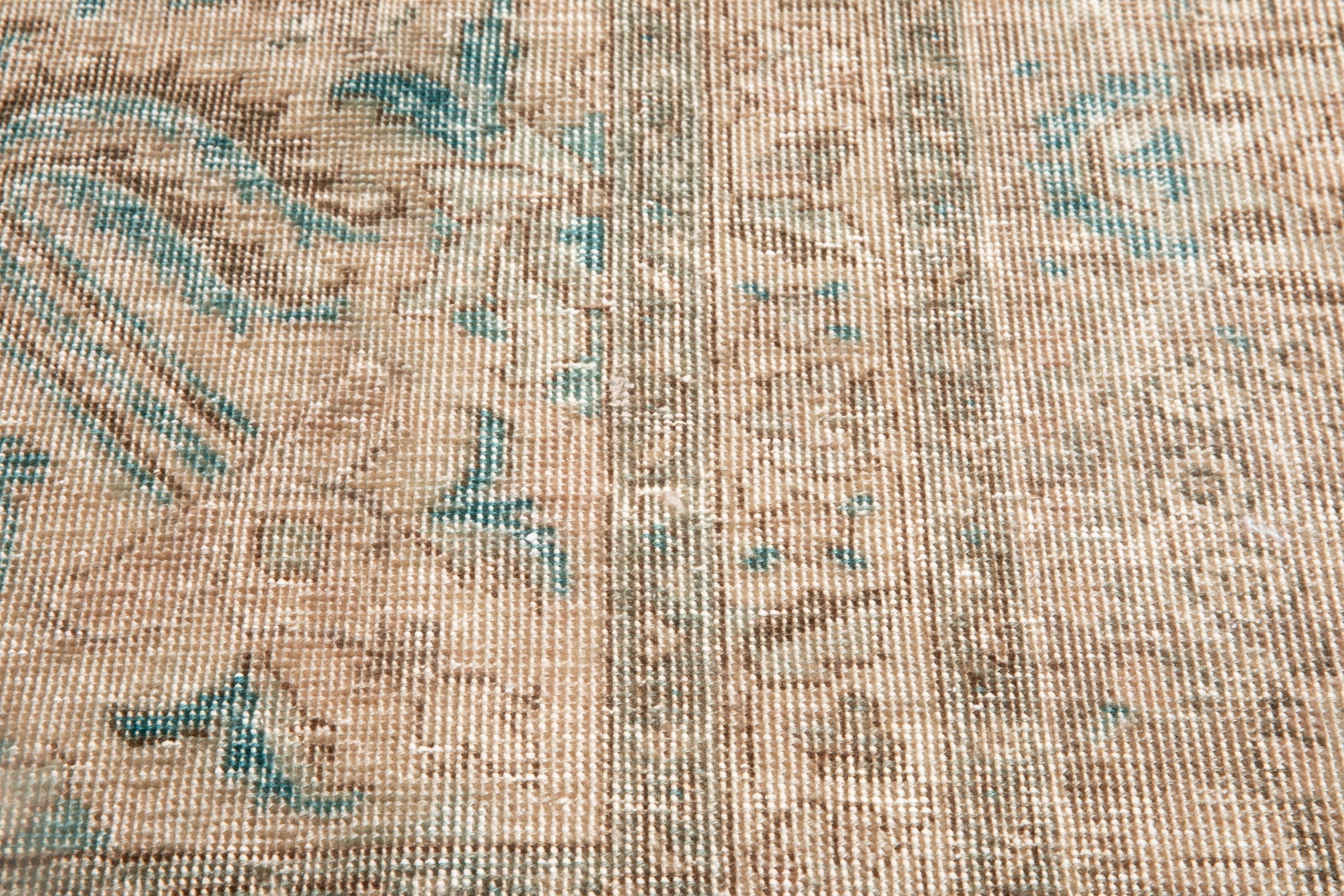 Hand-Knotted Vintage Large Wool Area Rug Faded – 12' 9" x 9' 5" (390 x 286 cm) - Yasi & Fara