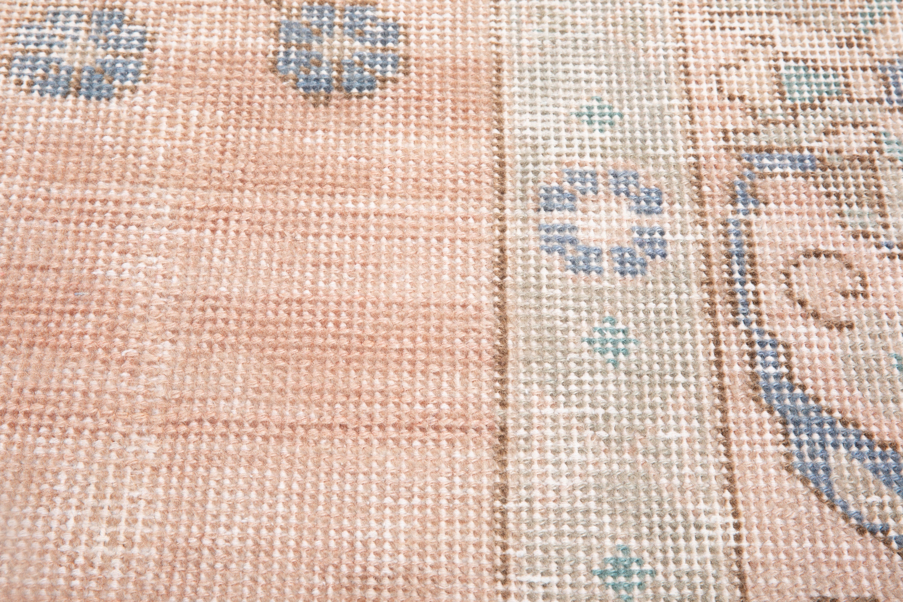 Hand-Knotted Vintage Large Wool Area Rug Faded – 12' 2" x 9' (370 x 274 cm) - Yasi & Fara