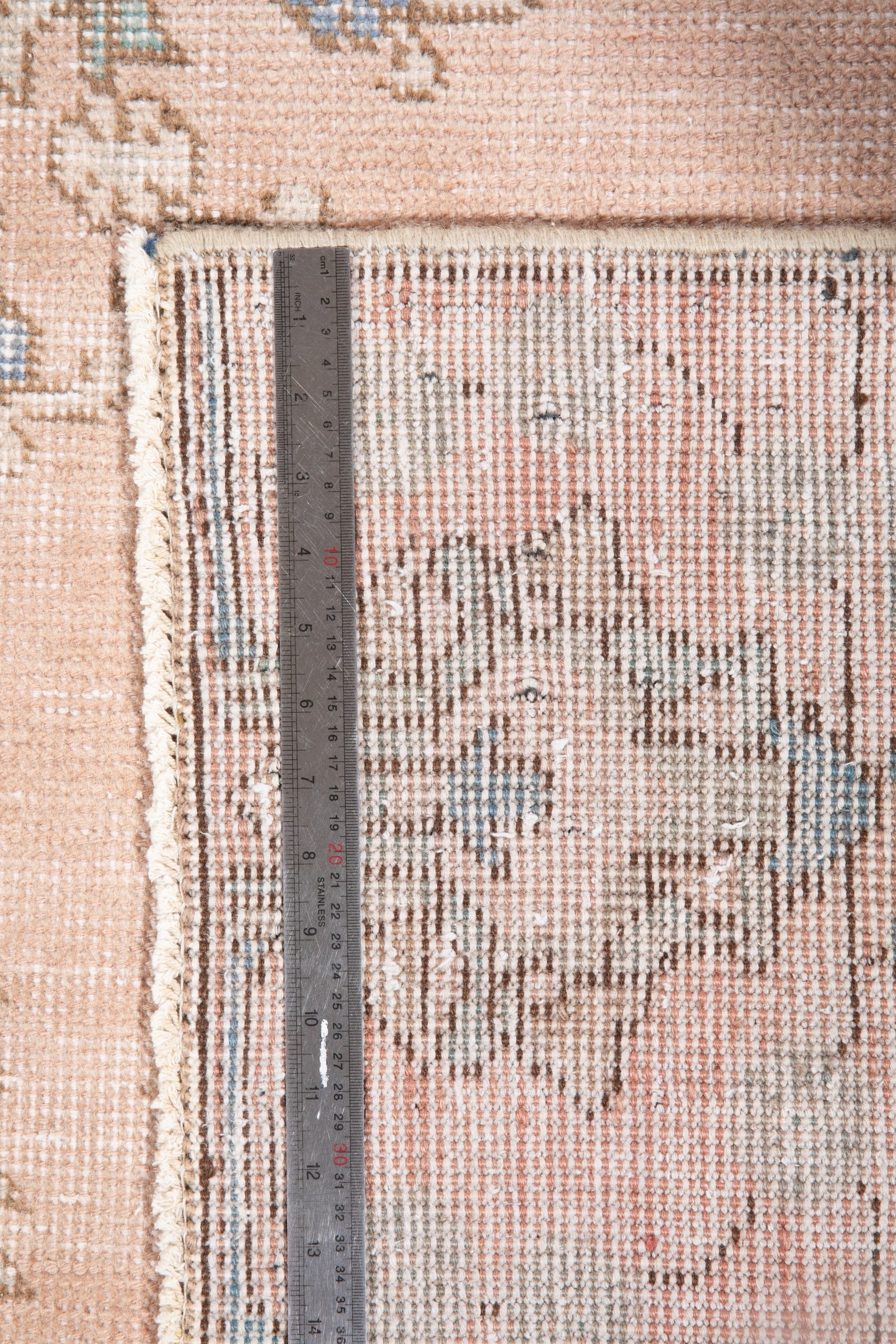 Hand-Knotted Vintage Large Wool Area Rug Faded – 12' 2" x 9' (370 x 274 cm) - Yasi & Fara