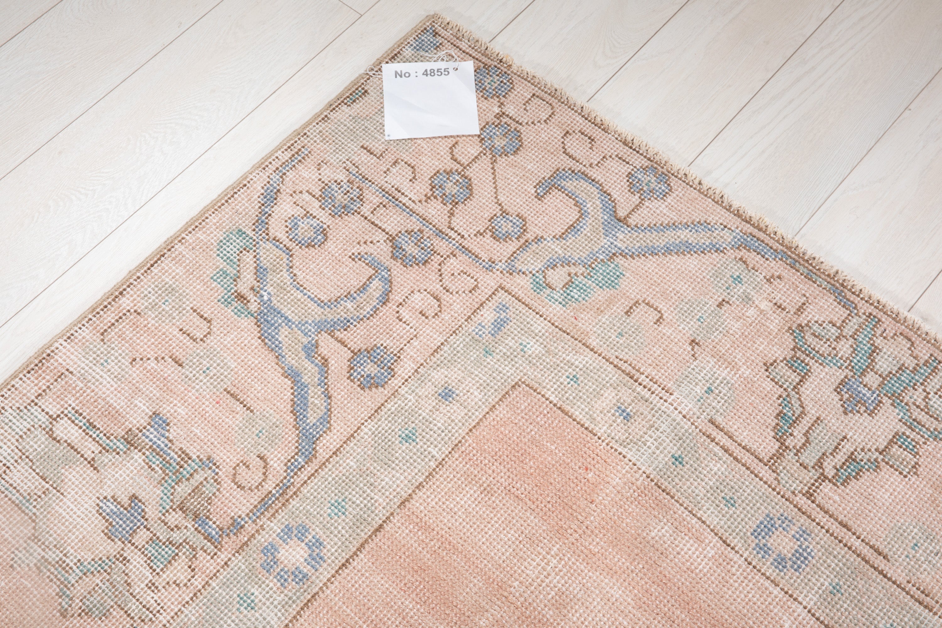 Hand-Knotted Vintage Large Wool Area Rug Faded – 12' 2" x 9' (370 x 274 cm) - Yasi & Fara