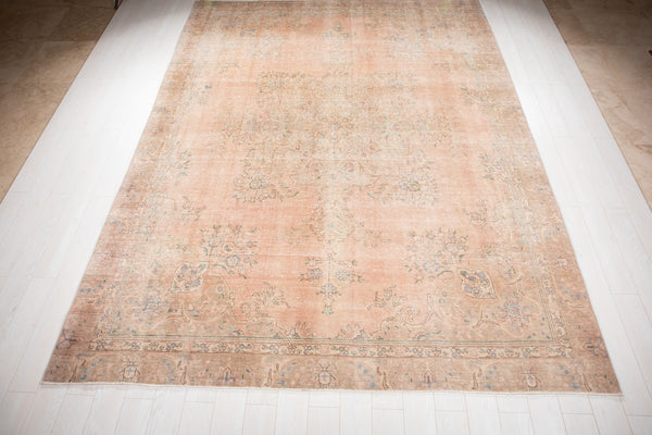 11' 9" x 8' 11" Excellent Hand-Knotted Antique Neutral Area Rug