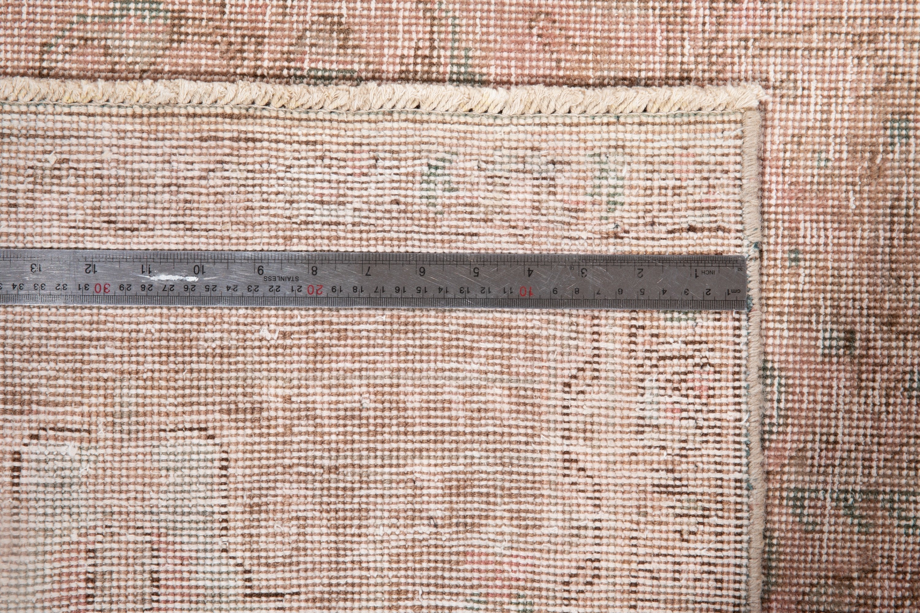 Hand-Knotted Vintage Large Wool Area Rug Faded – 12' 7" x 9' 4" (383 x 285 cm) - Yasi & Fara