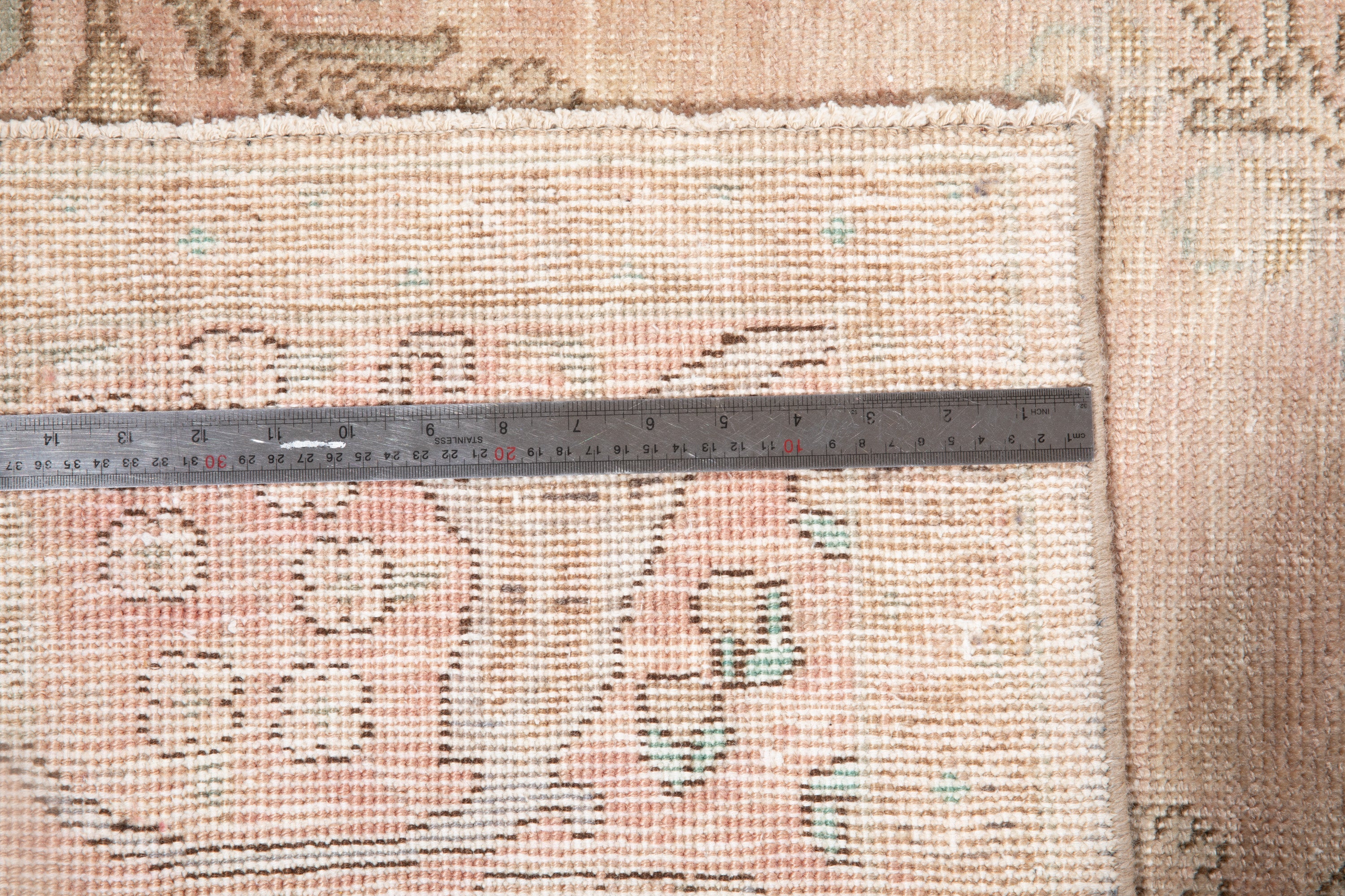 Hand-Knotted Vintage Large Wool Area Rug Faded – 12' 7" x 9' 6" (384 x 290 cm) - Yasi & Fara