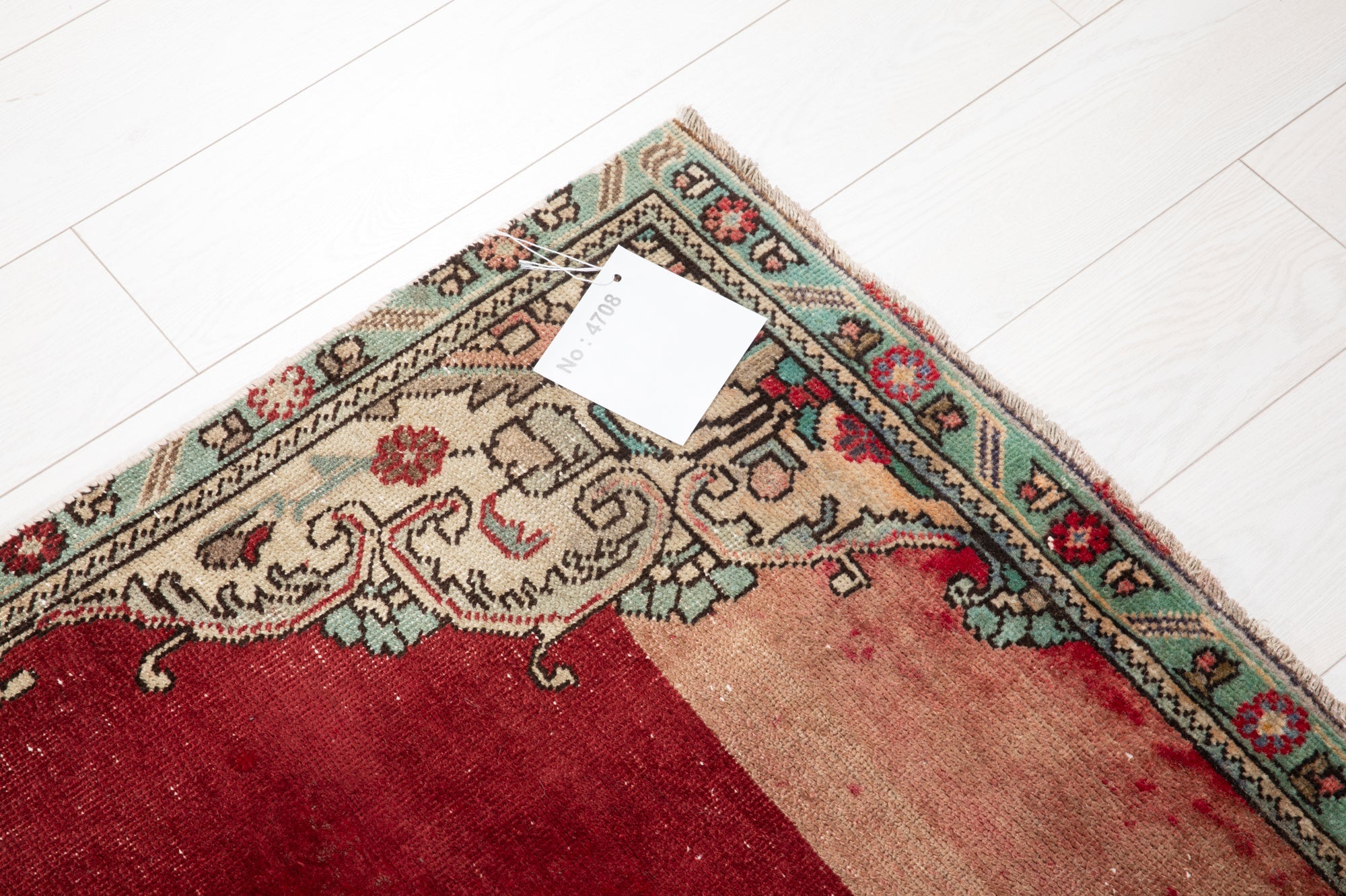 Hand-Knotted Vintage Wool Area Rug – 7' 10" x 4' 11" (240 × 150 cm) - Yasi & Fara