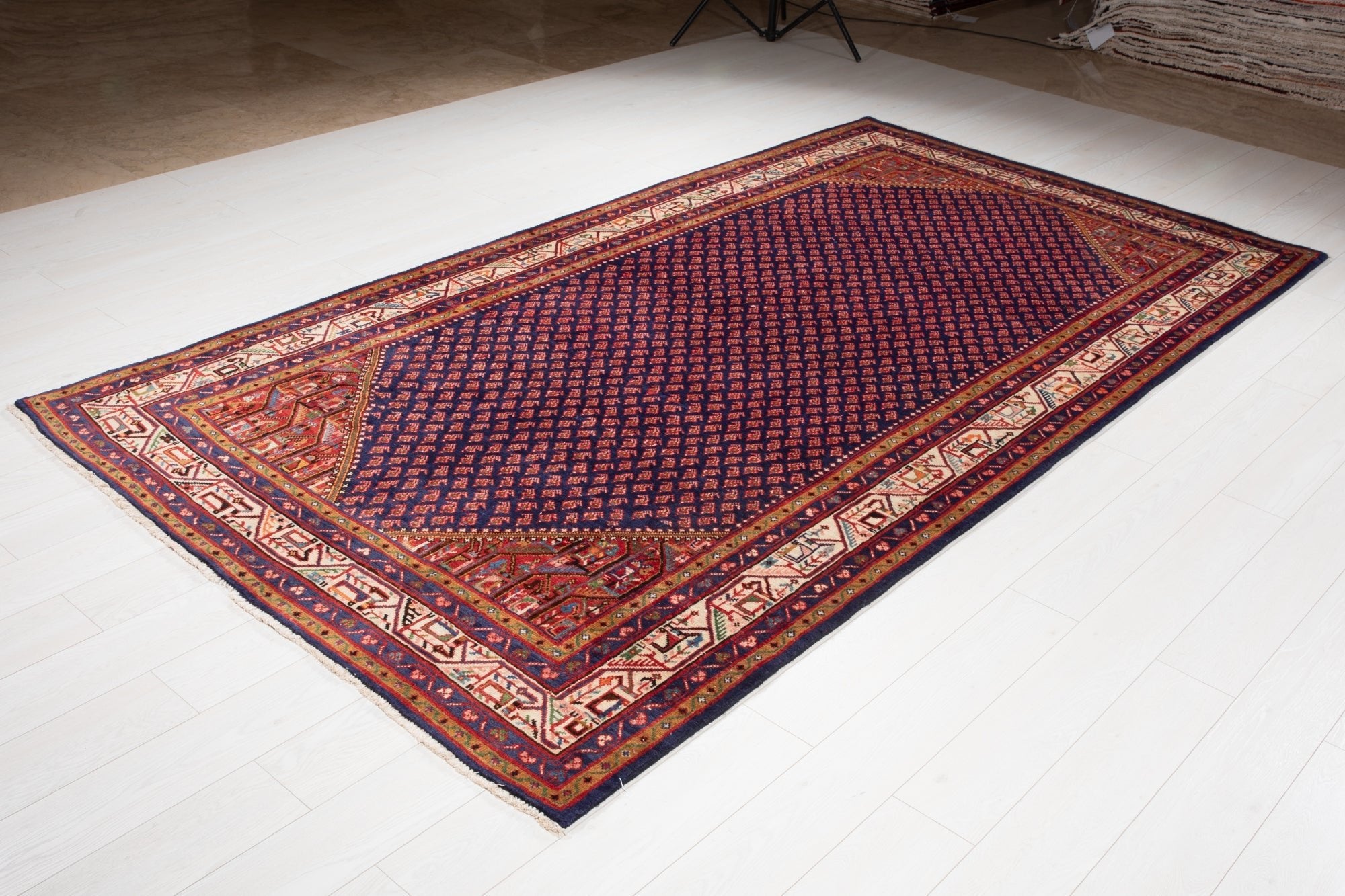 Hand-Knotted Vintage Wool Area Rug – 10' 4" x 5' 6" (315 × 168 cm) - Yasi & Fara