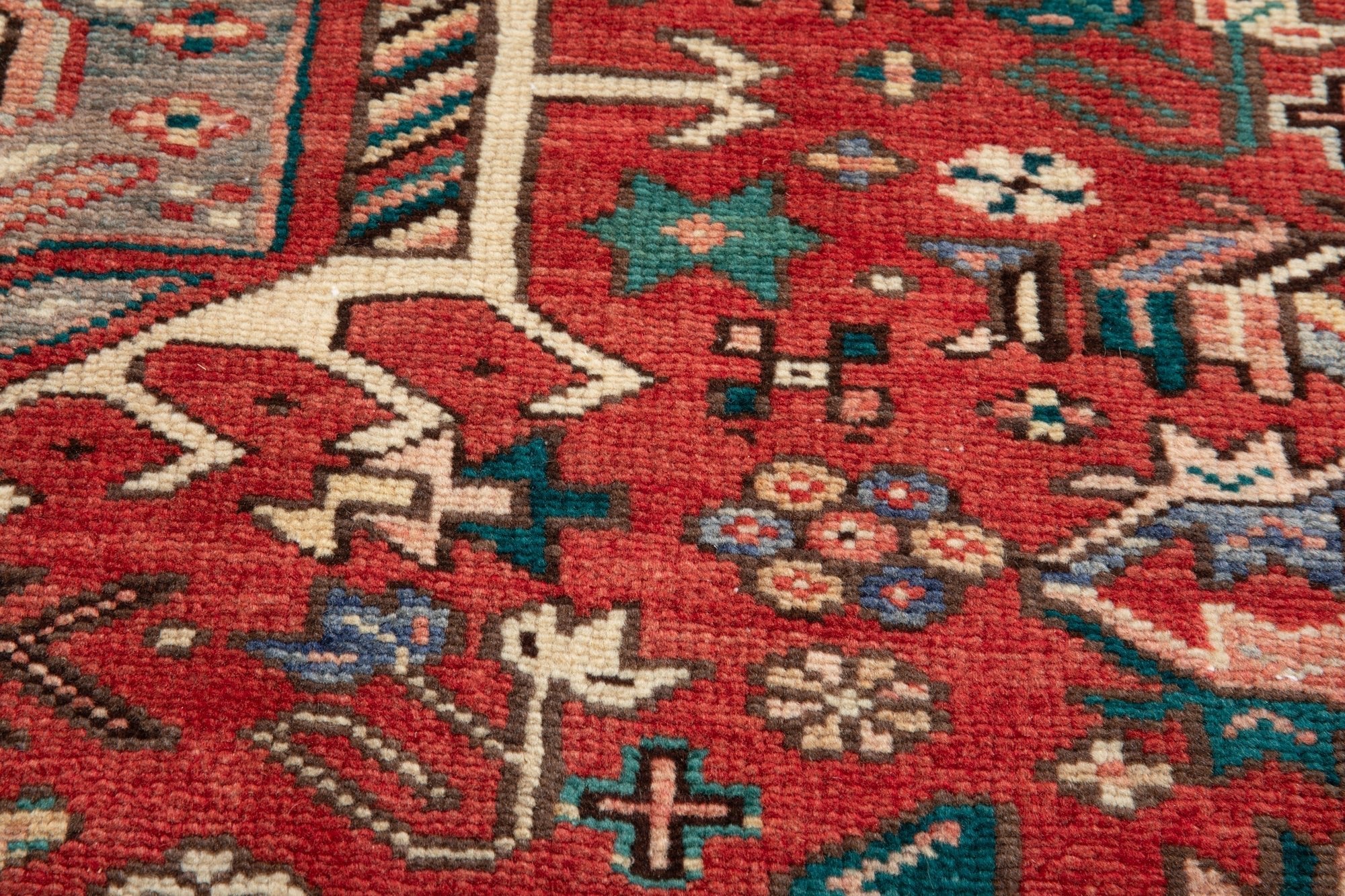 Hand-Knotted Vintage Wool Runner Rug – 9' 6" x 3' 10" (290 × 116 cm) - Yasi & Fara
