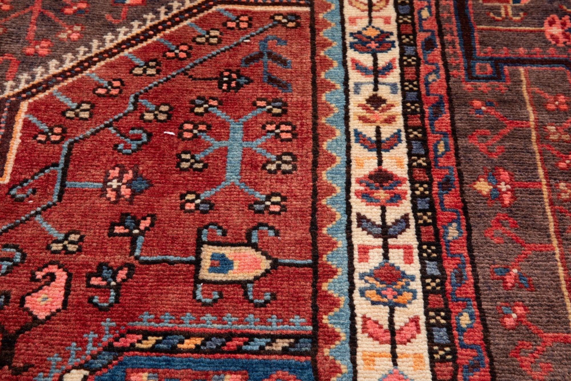 Hand-Knotted Vintage Wool Area Rug – 10' 7" x 5' 1" (323 × 154 cm) - Yasi & Fara