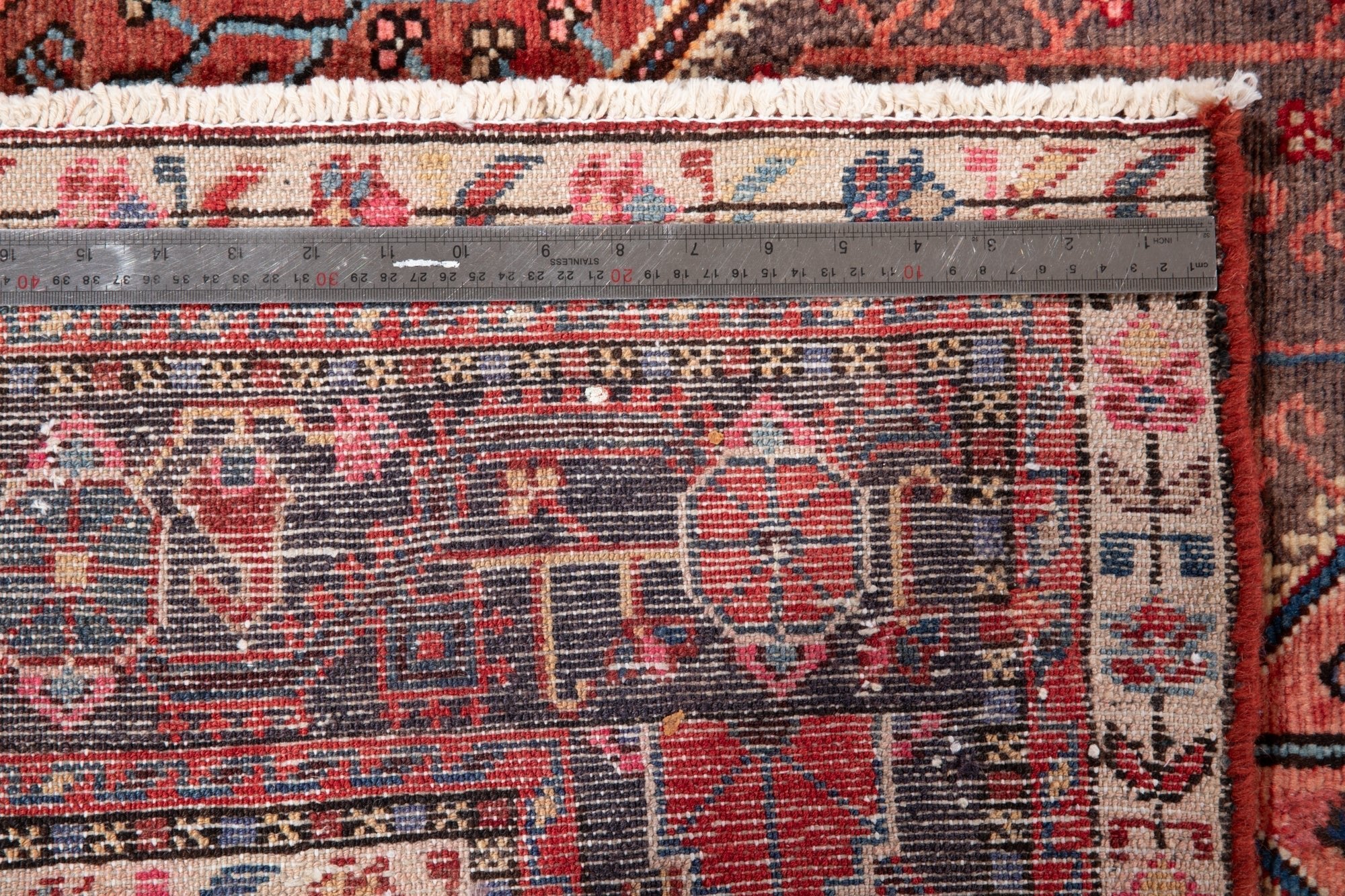 Hand-Knotted Vintage Wool Area Rug – 10' 7" x 5' 1" (323 × 154 cm) - Yasi & Fara