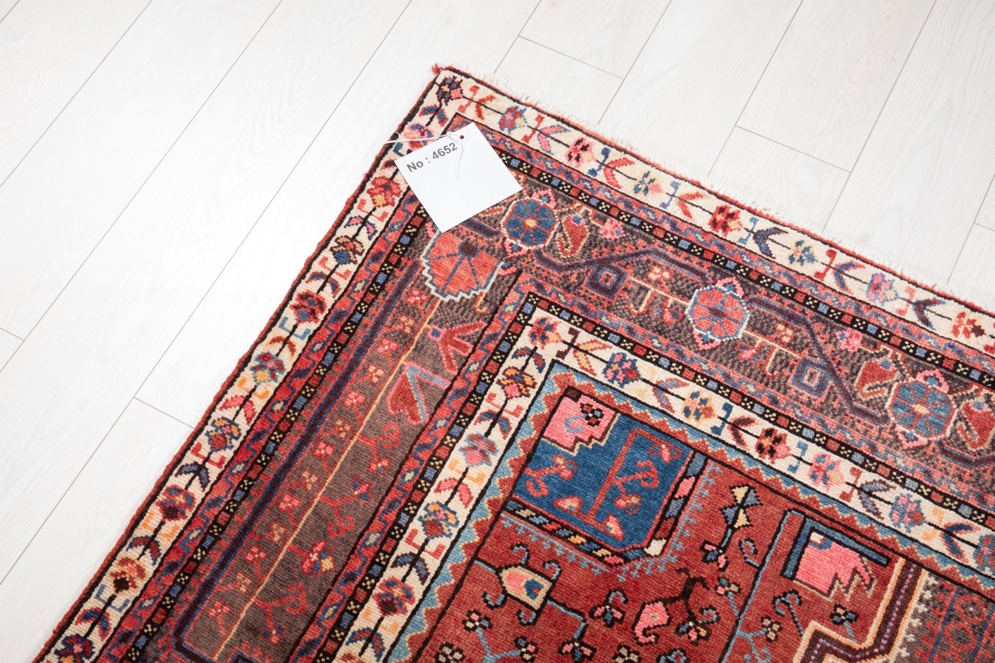 Hand-Knotted Vintage Wool Area Rug – 10' 7" x 5' 1" (323 × 154 cm) - Yasi & Fara