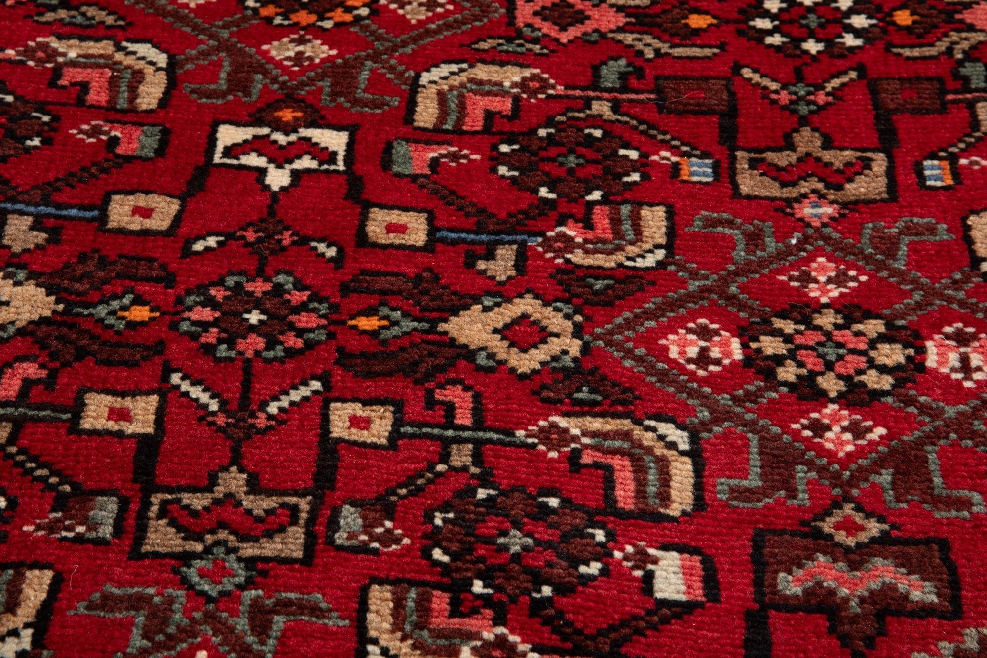 Hand-Knotted Vintage Wool Area Rug – 9' 11" x 5' 3" (303 × 161 cm) - Yasi & Fara