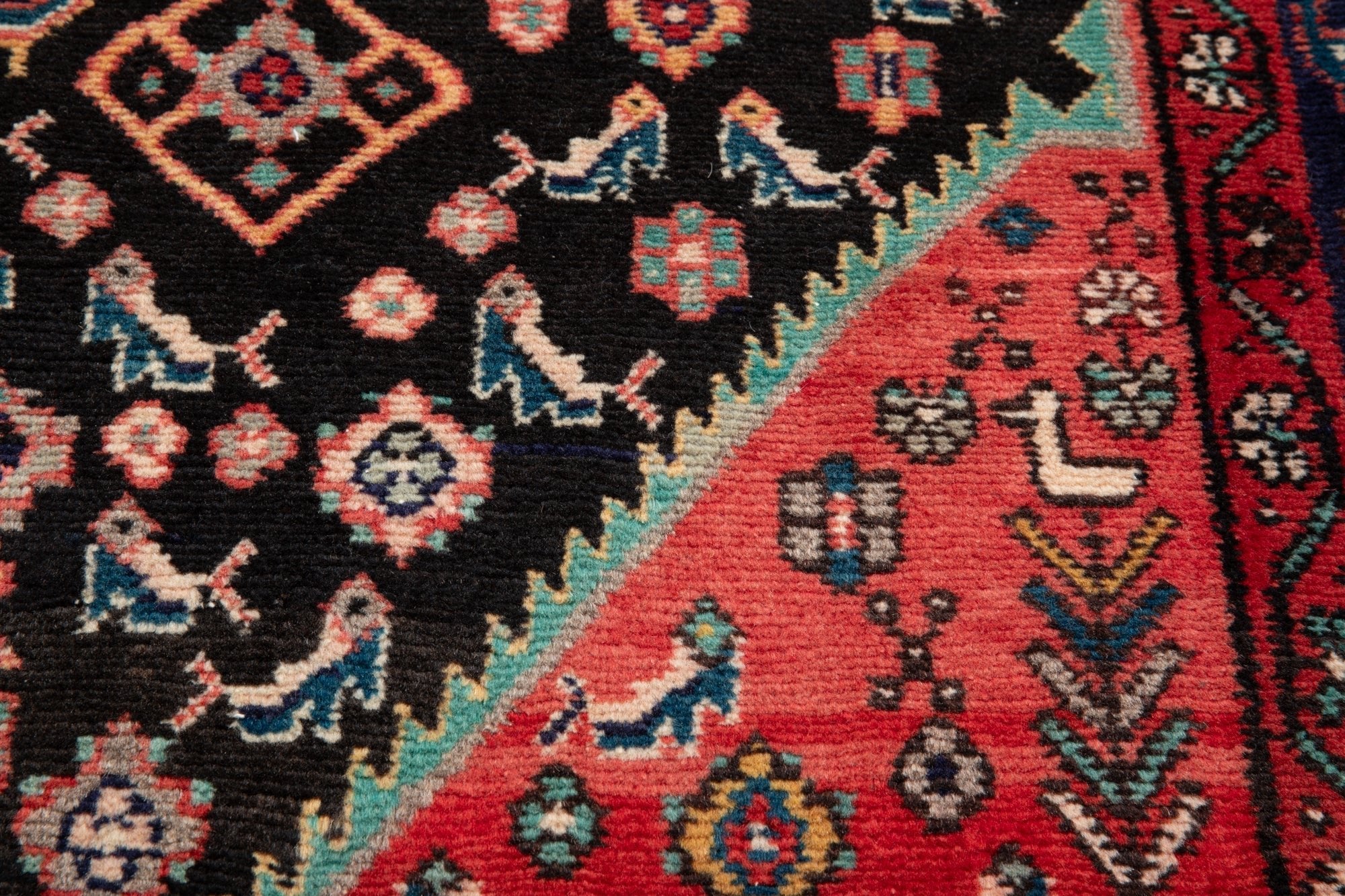 Hand-Knotted Vintage Wool Area Rug – 10' 4" x 4' 10" (316 x 147 cm) - Yasi & Fara