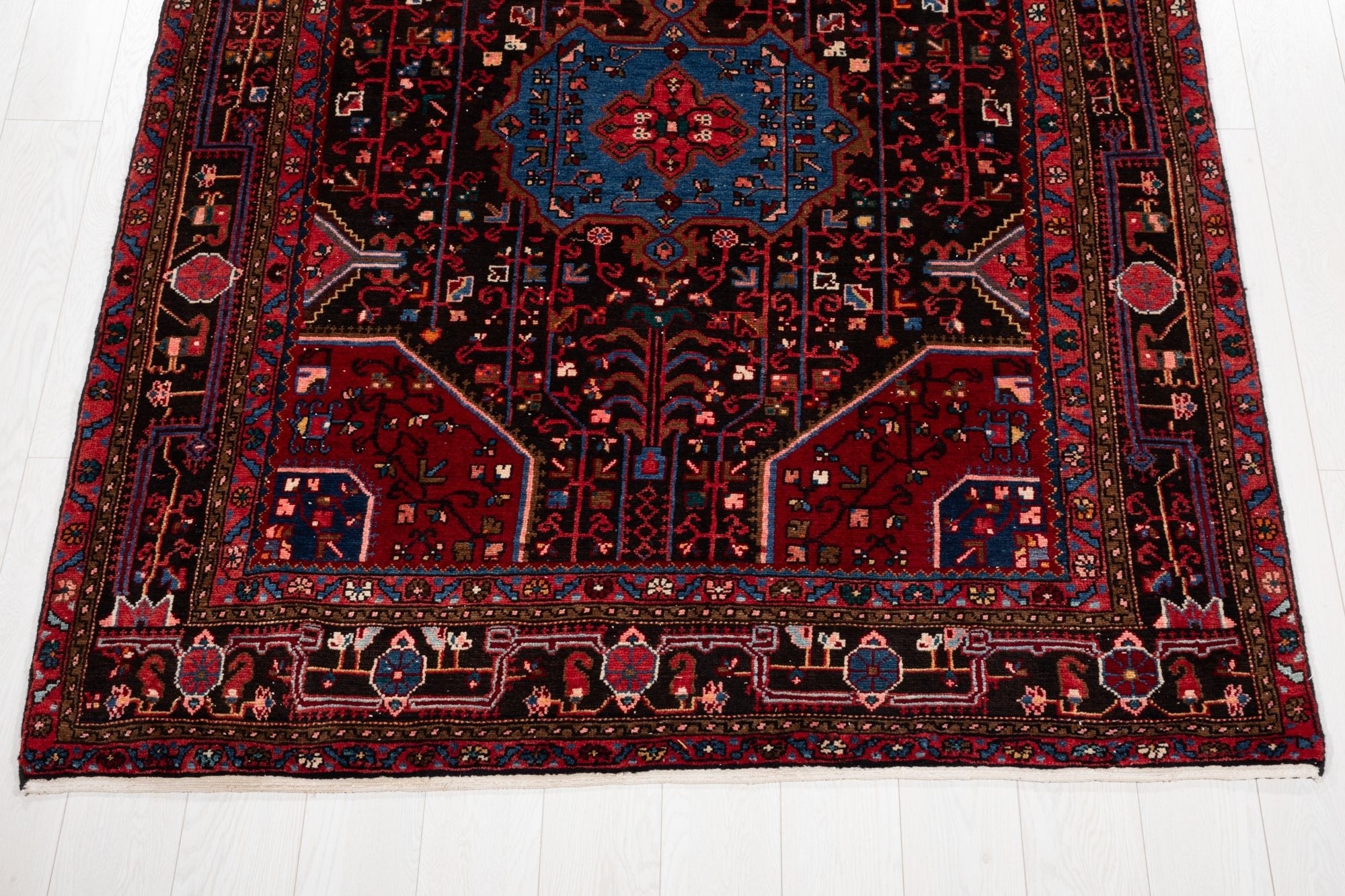 Hand-Knotted Vintage Wool Area Rug – 11' 9" X 5' 4" (357 x 162 cm) - Yasi & Fara