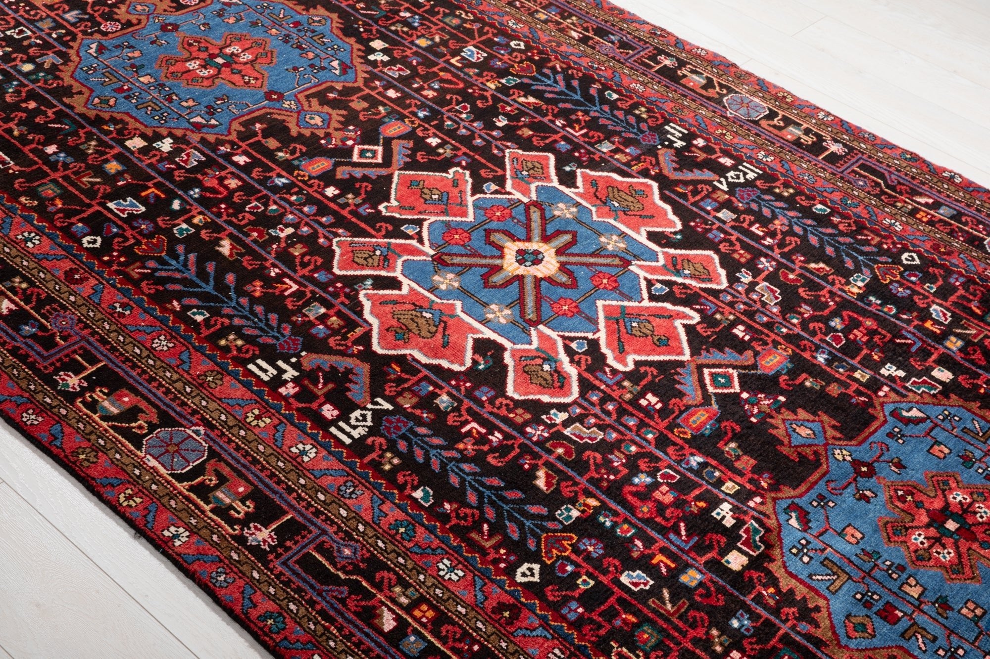 Hand-Knotted Vintage Wool Area Rug – 11' 9" X 5' 4" (357 x 162 cm) - Yasi & Fara