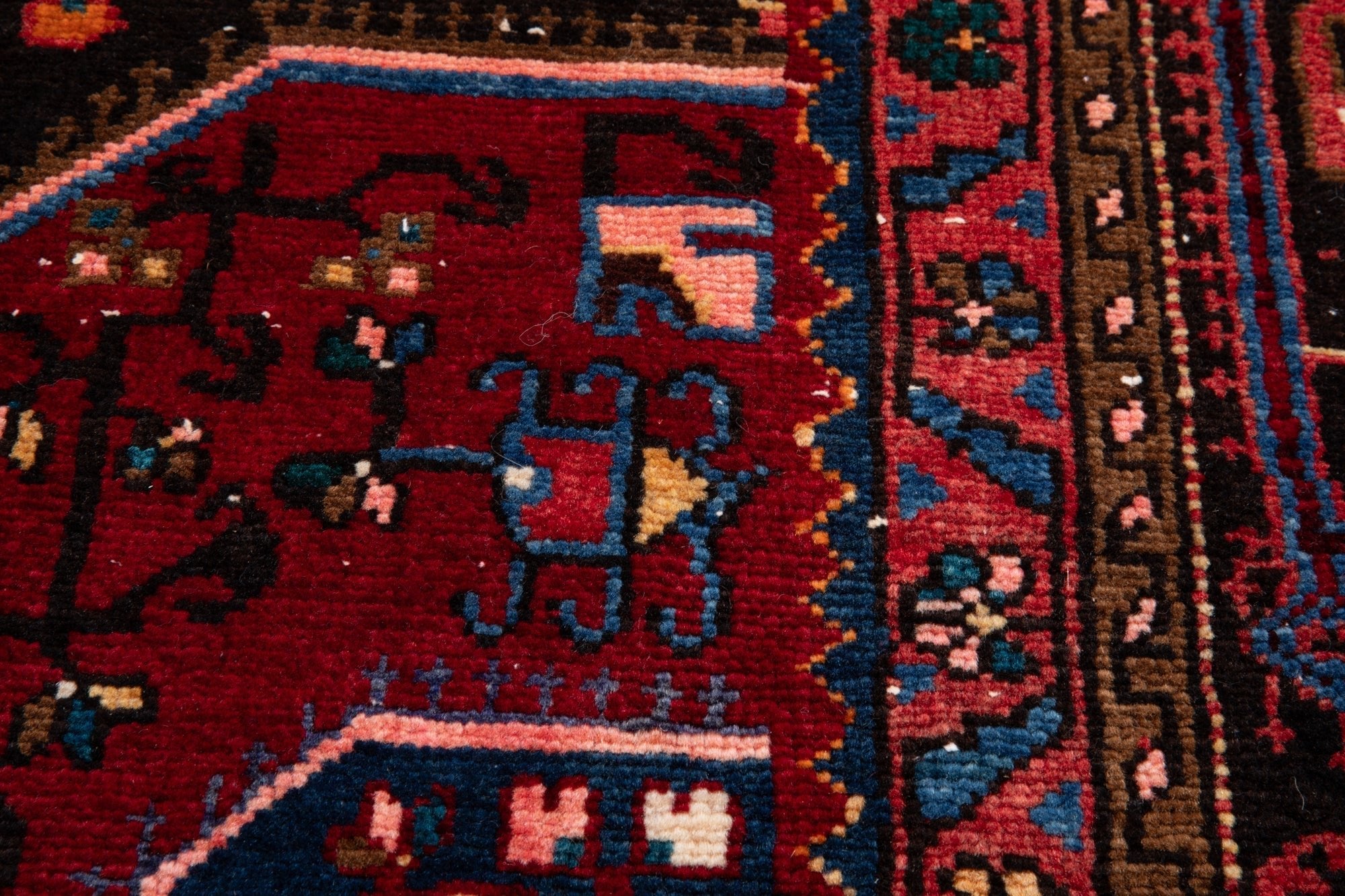 Hand-Knotted Vintage Wool Area Rug – 11' 9" X 5' 4" (357 x 162 cm) - Yasi & Fara