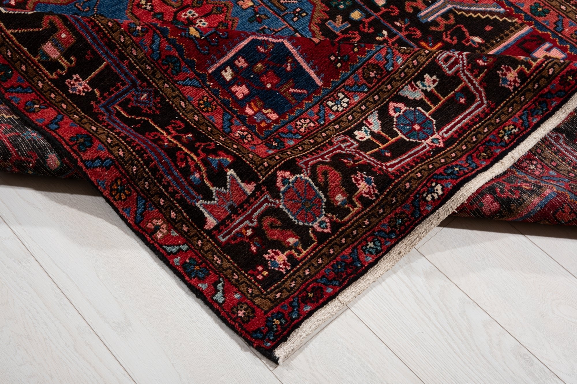 Hand-Knotted Vintage Wool Area Rug – 11' 9" X 5' 4" (357 x 162 cm) - Yasi & Fara
