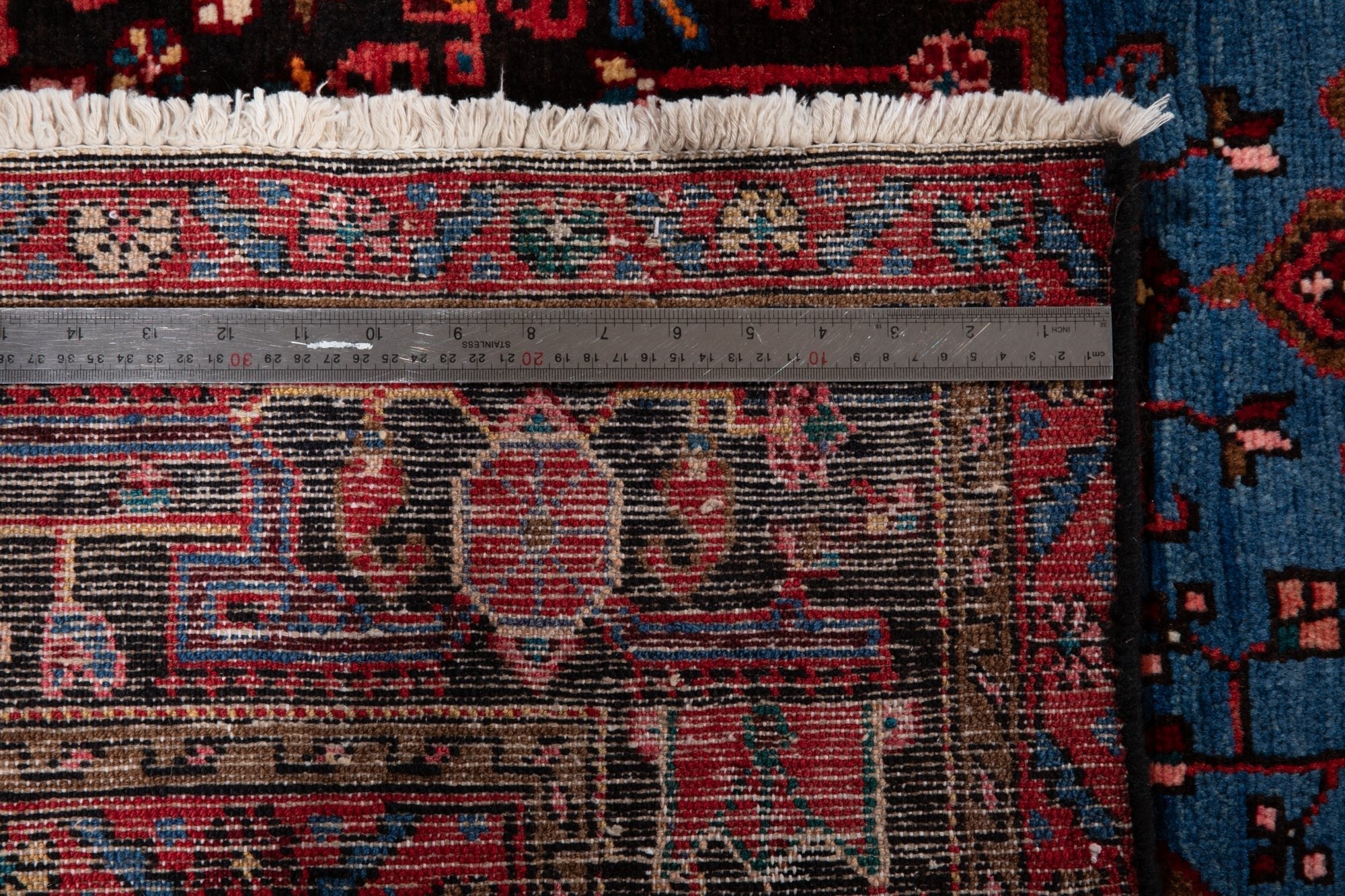 Hand-Knotted Vintage Wool Area Rug – 11' 9" X 5' 4" (357 x 162 cm) - Yasi & Fara