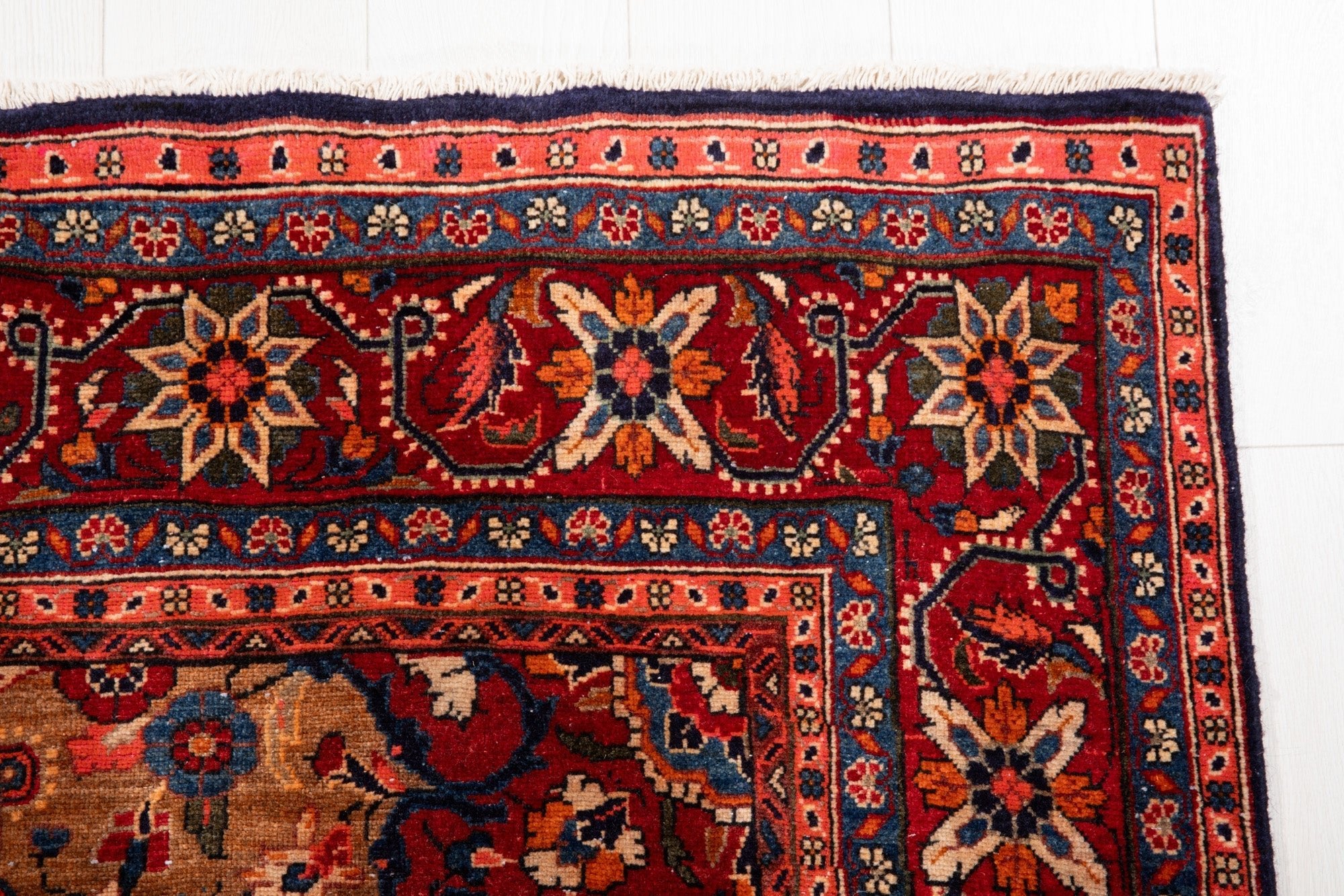 Hand-Knotted Vintage Wool Area Rug – 9' 7" x 5' (291 x 152 cm) - Yasi & Fara