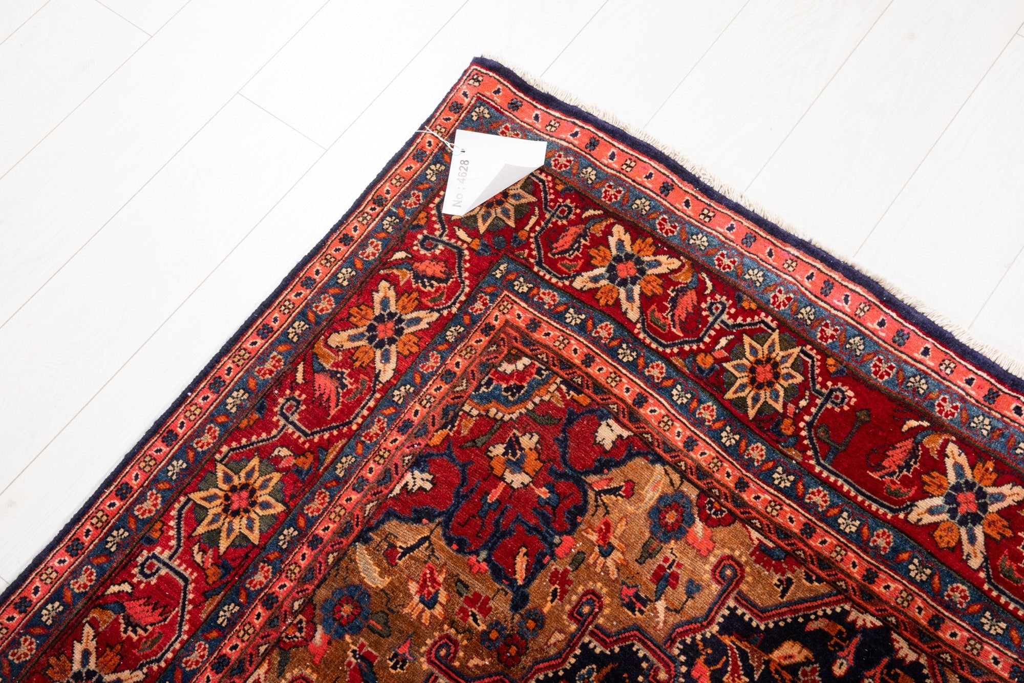 Hand-Knotted Vintage Wool Area Rug – 9' 7" x 5' (291 x 152 cm) - Yasi & Fara