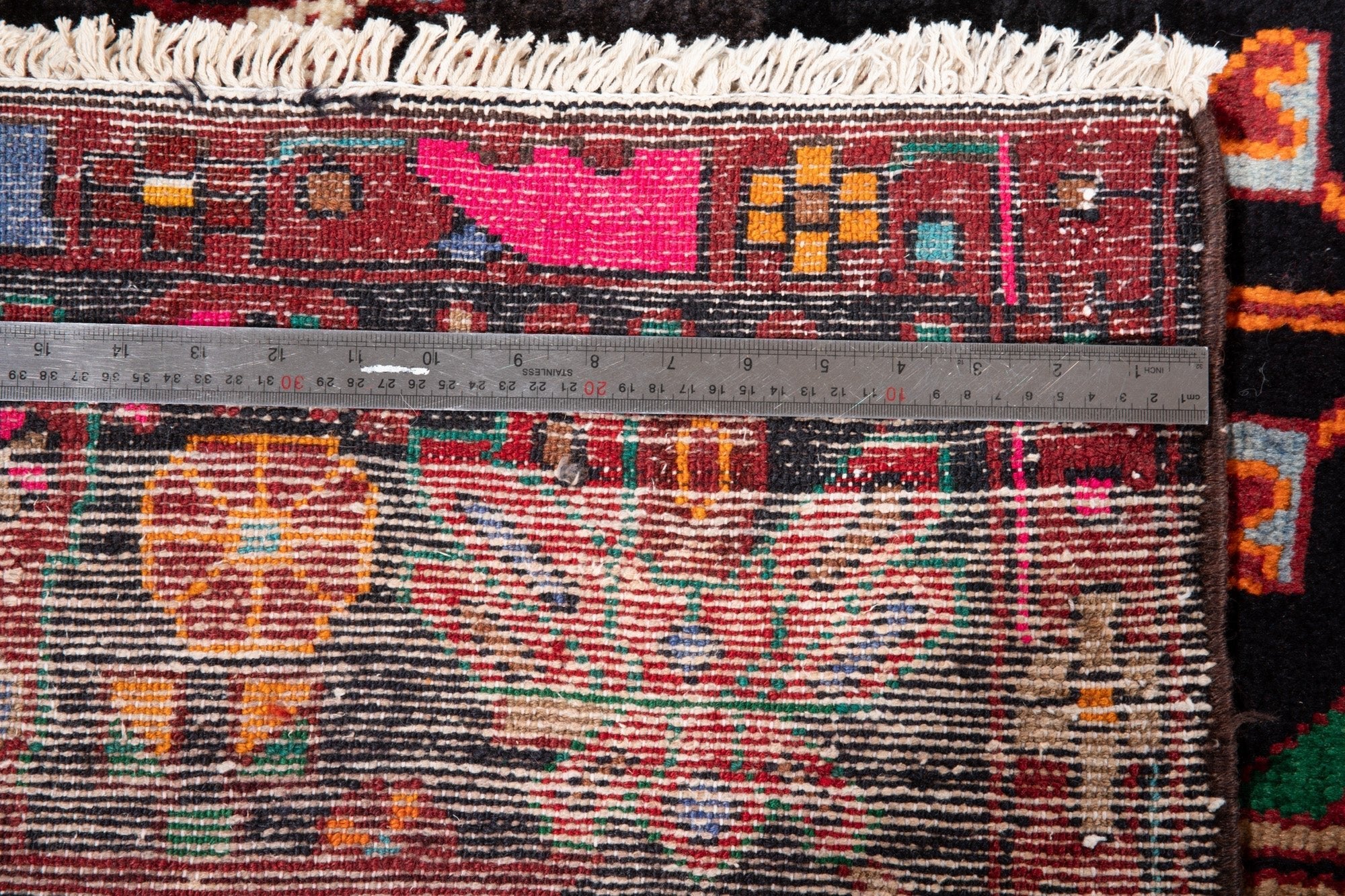 Hand-Knotted Vintage Wool Area Rug – 11' 4" x 5' 7" (345 x 171 cm) - Yasi & Fara