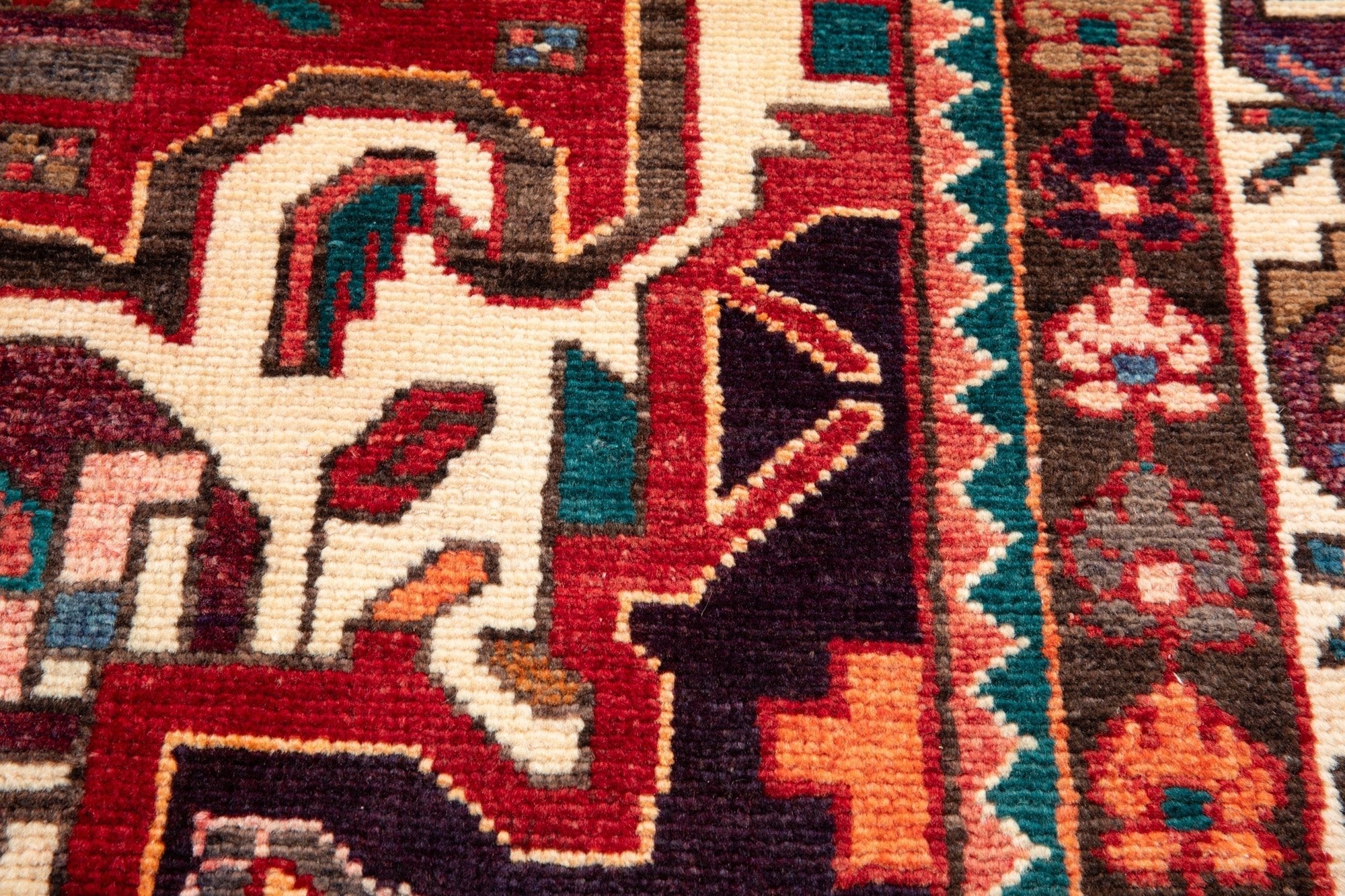 Hand-Knotted Vintage Wool Area Rug – 10' 9" x 5' 3" (327 x 161 cm) - Yasi & Fara