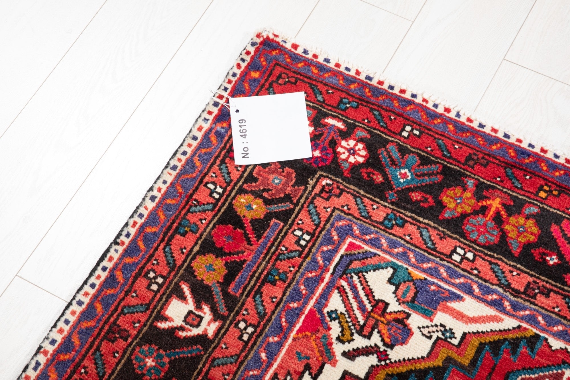 Hand-Knotted Vintage Wool Area Rug – 10' 10" x 5' 3" (330 x 161 cm) - Yasi & Fara