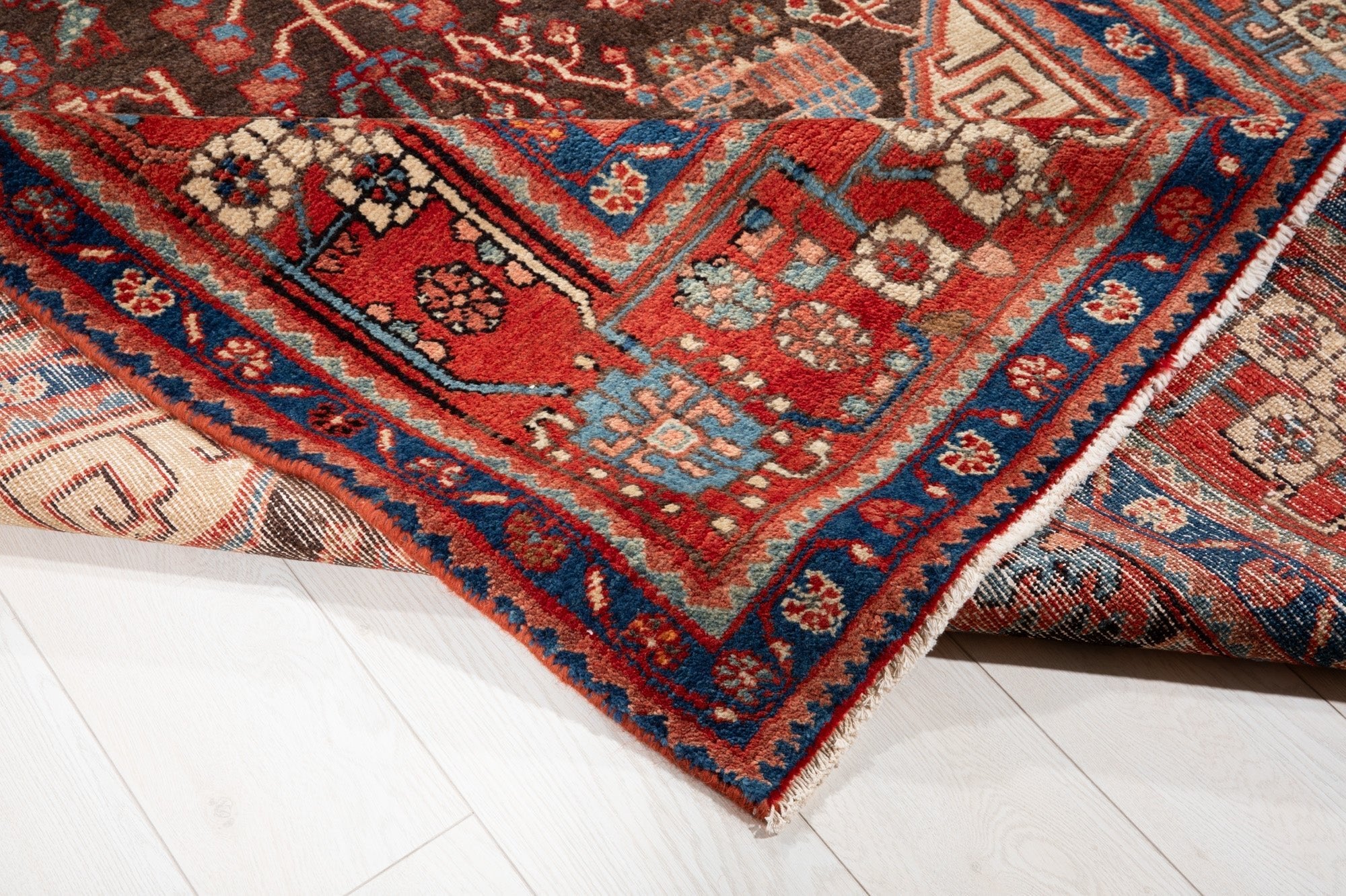 Hand-Knotted Vintage Wool Area Rug – 10' 7" x 5' 4" (323 x 162 cm) - Yasi & Fara